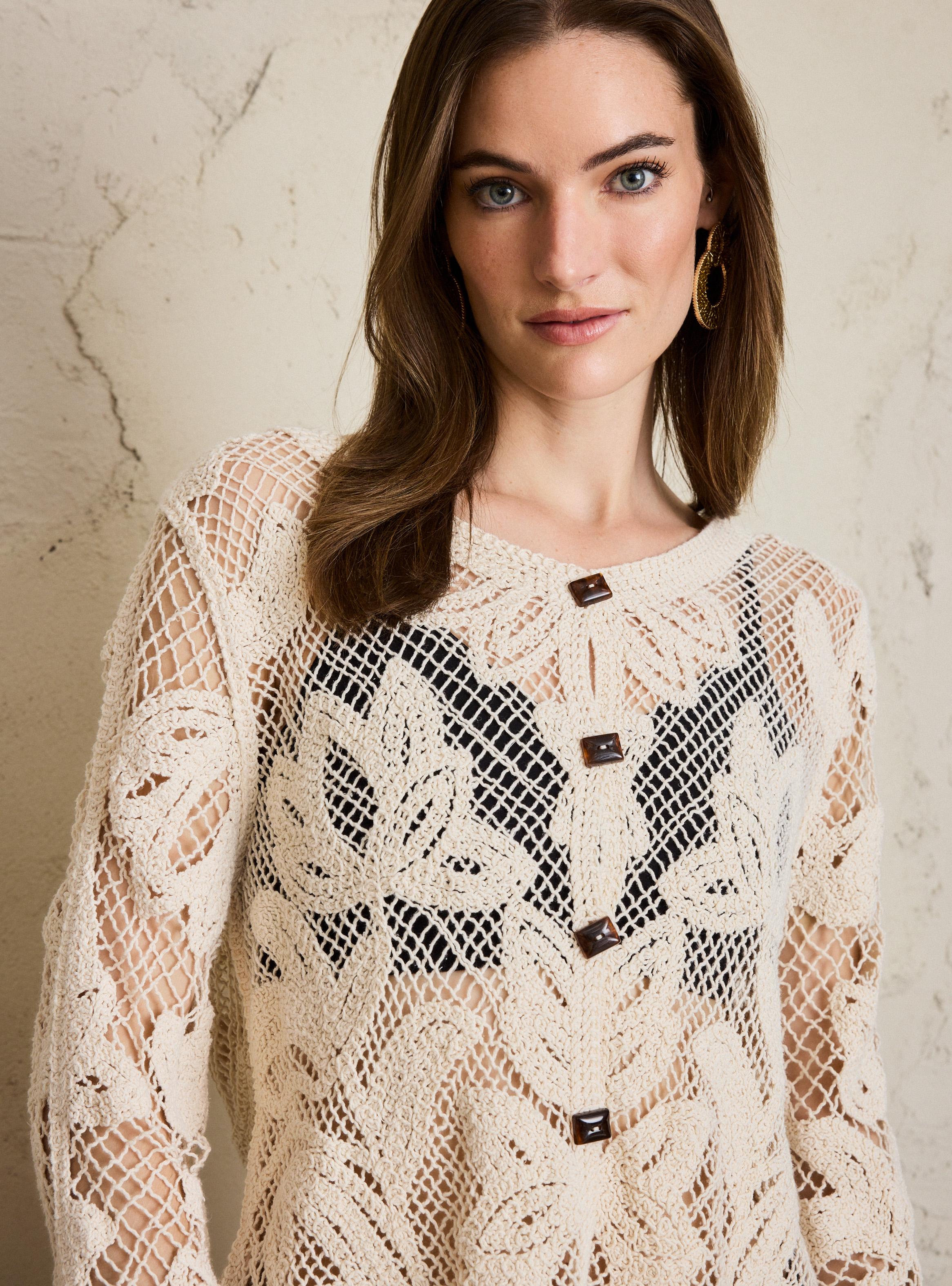 Chaleco Tejido Tipo Macramé-2