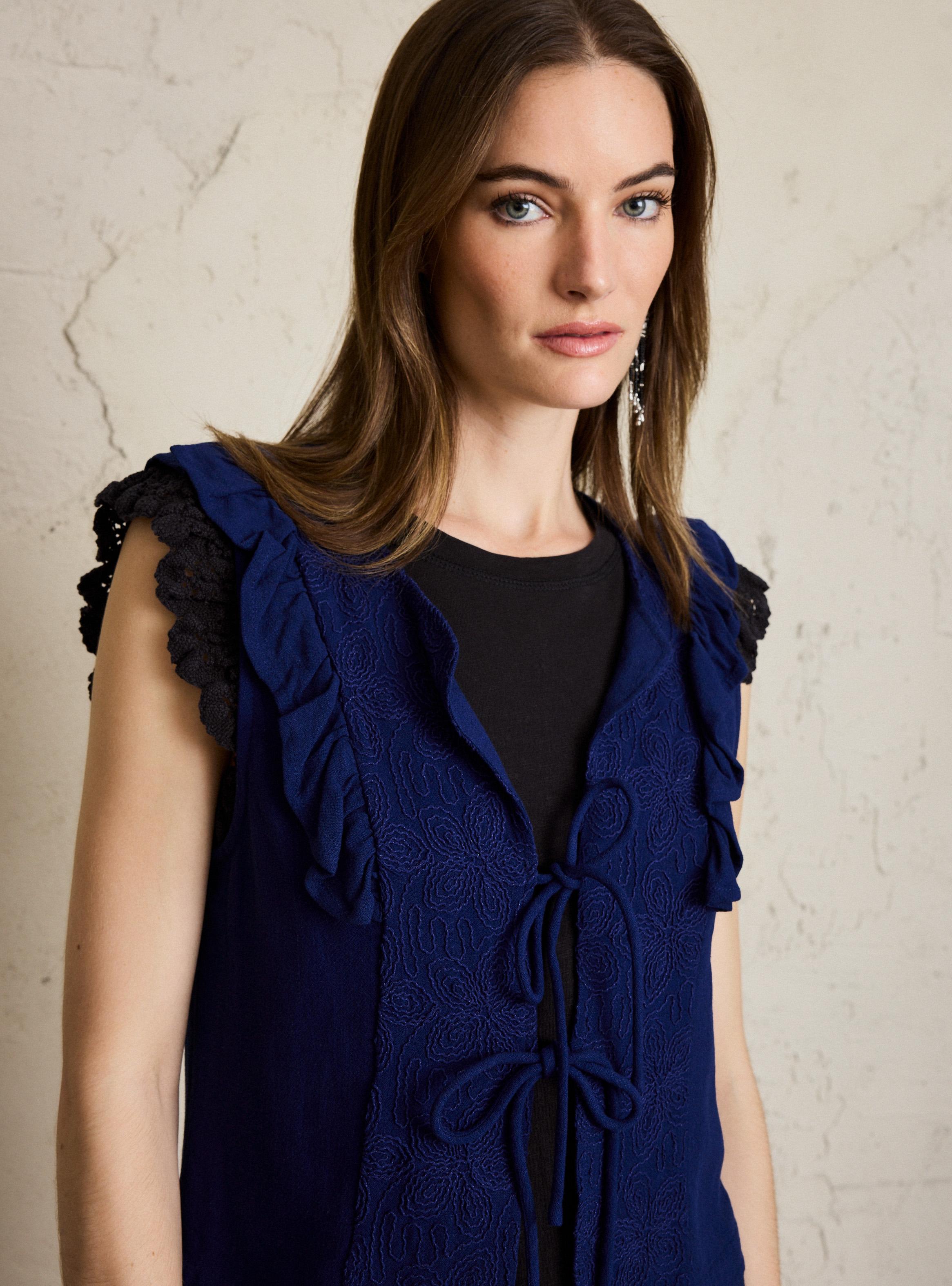 Chaqueta Tipo Vest Bordado-2