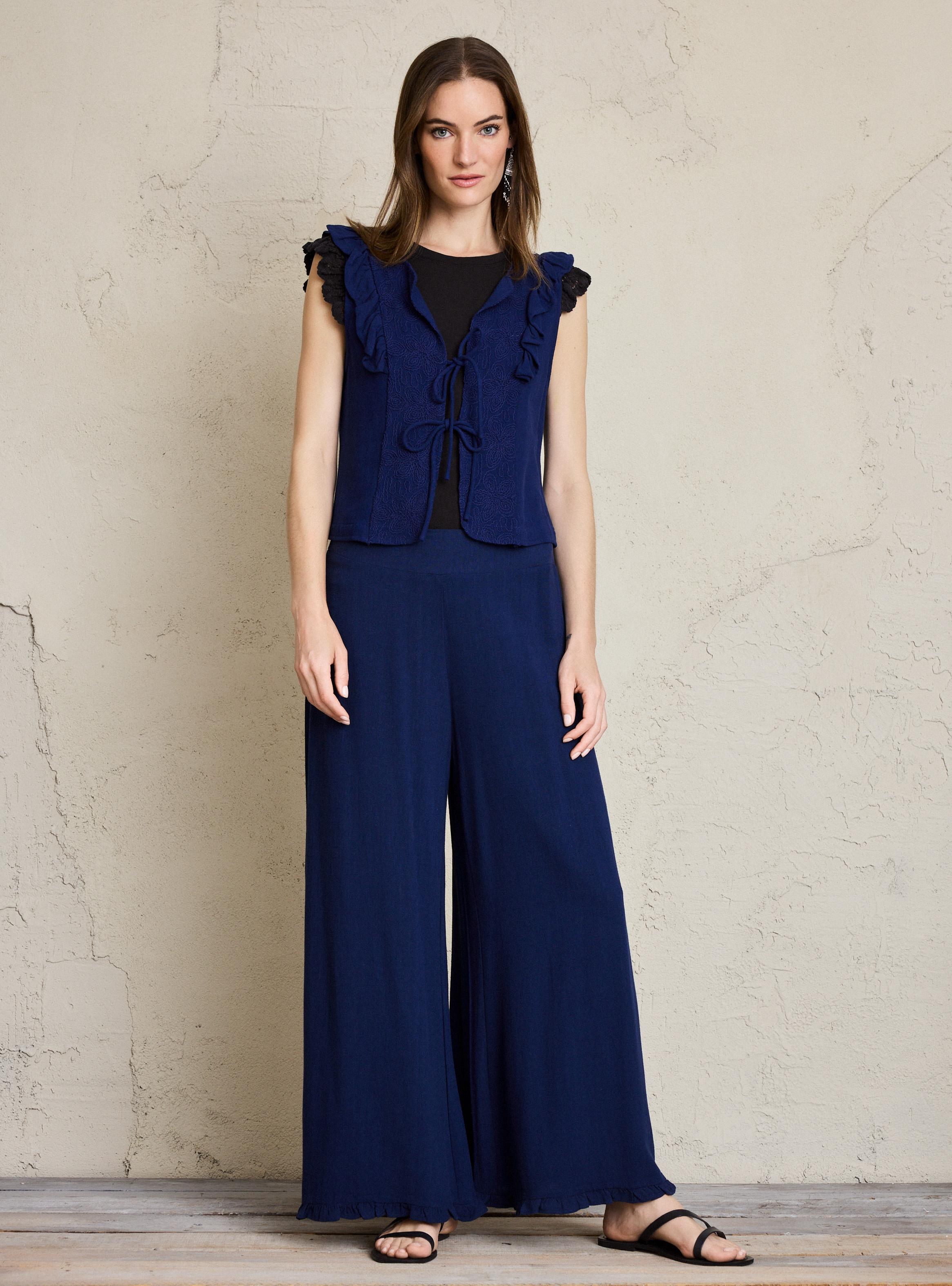 Chaqueta Tipo Vest Bordado-4