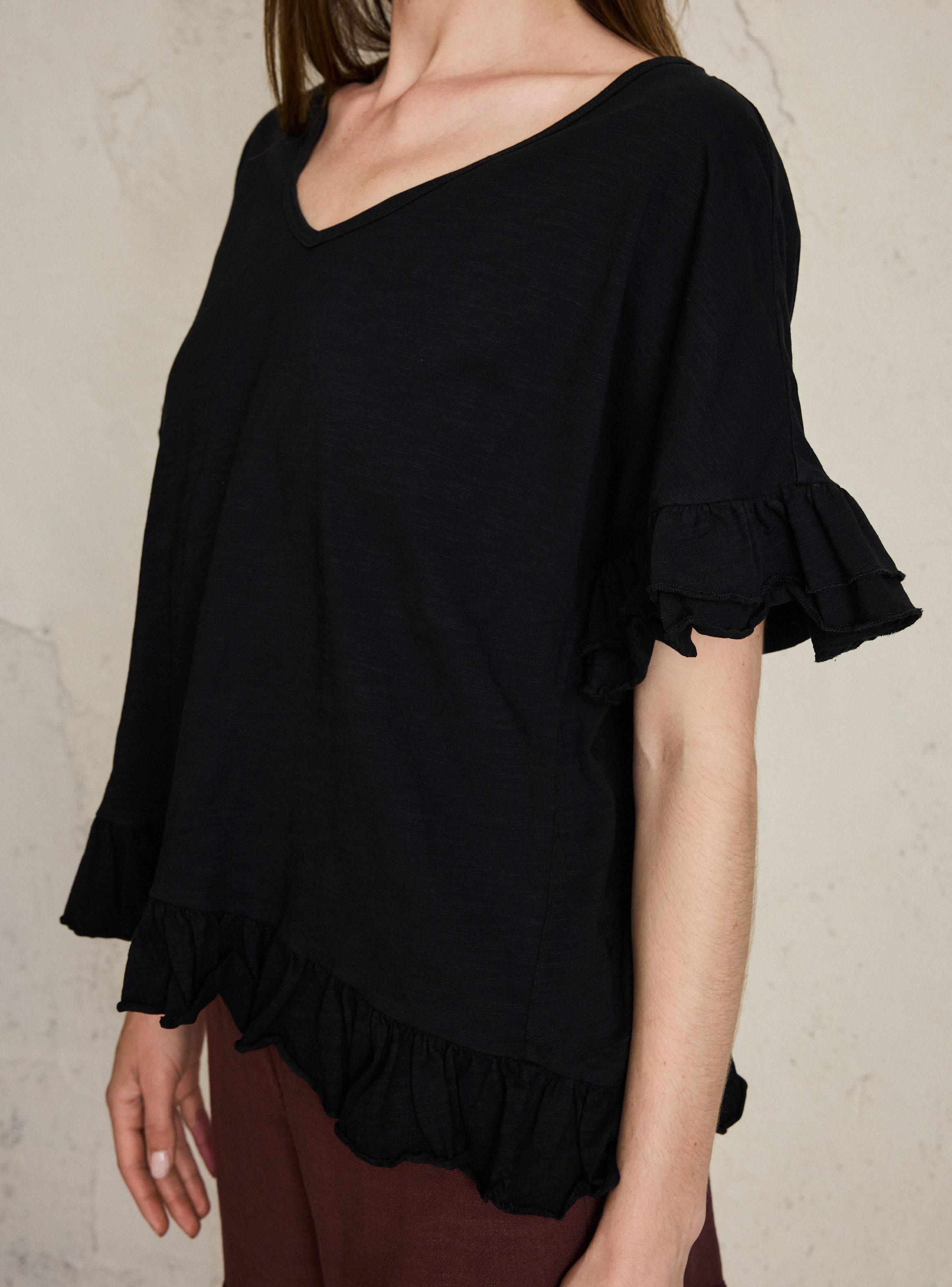 Polera con Proceso de Teñido y Terminación de Vuelos-2