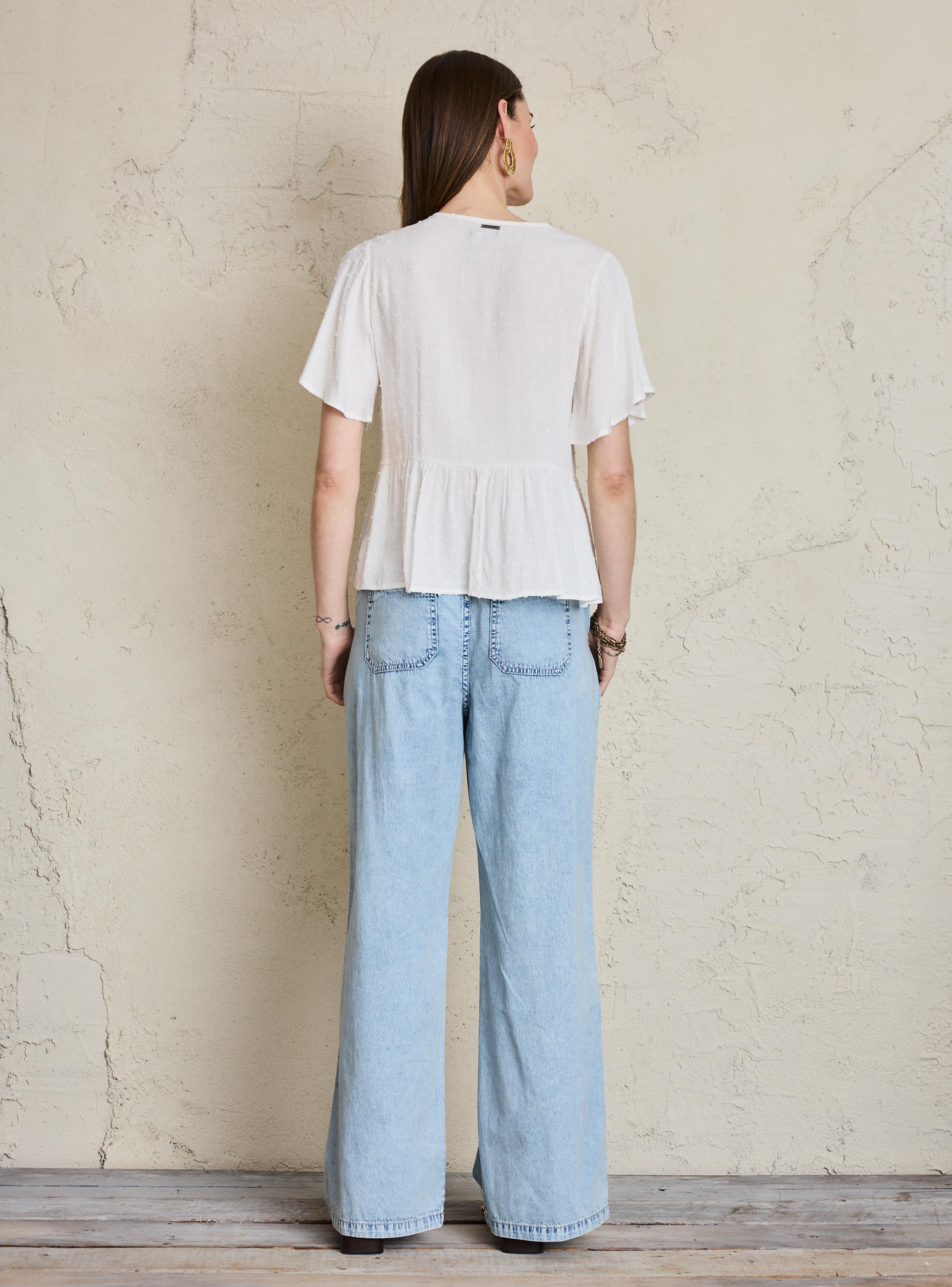 Blusa Fluida Escote V-5