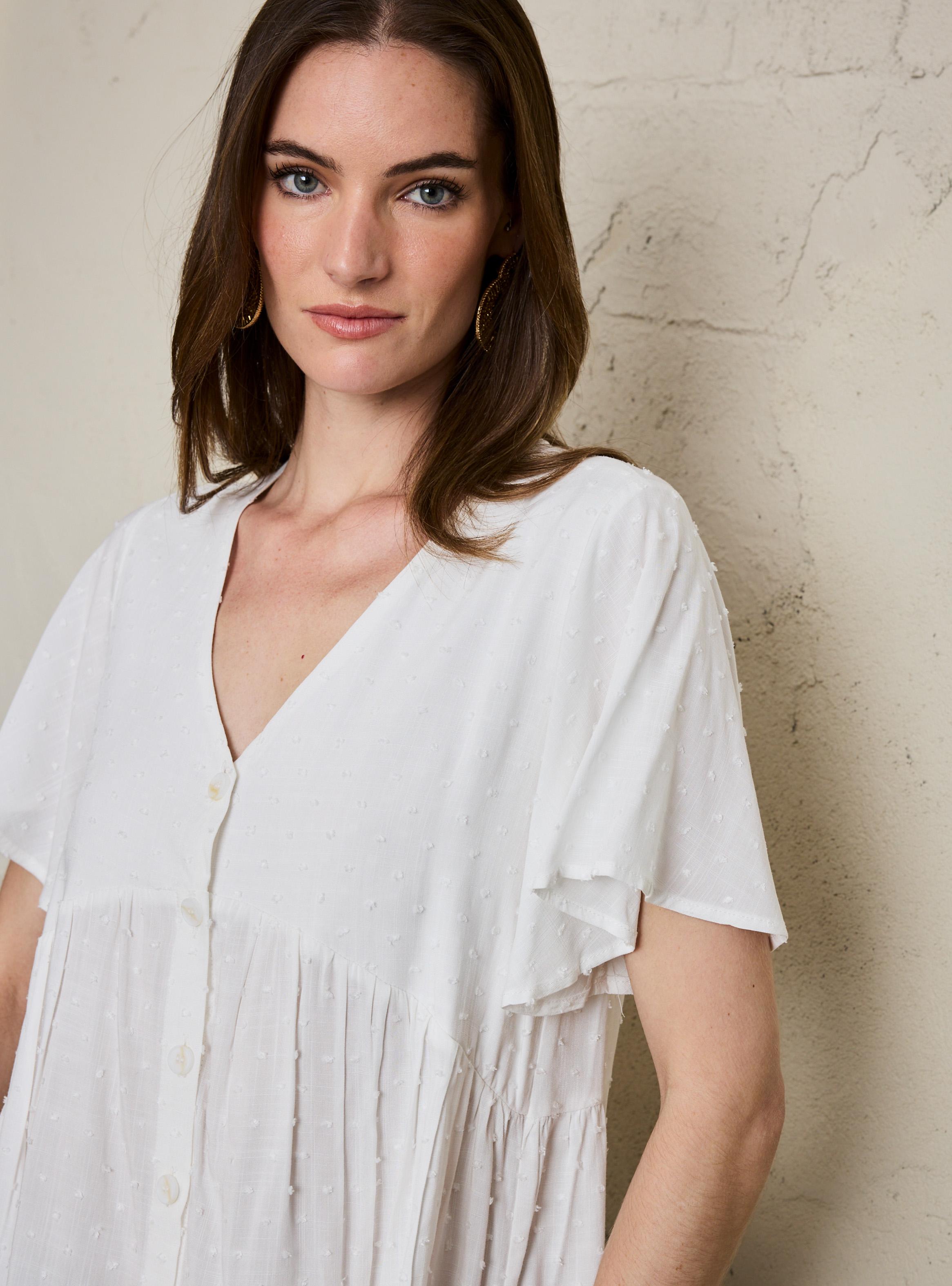 Blusa Fluida Escote V-2