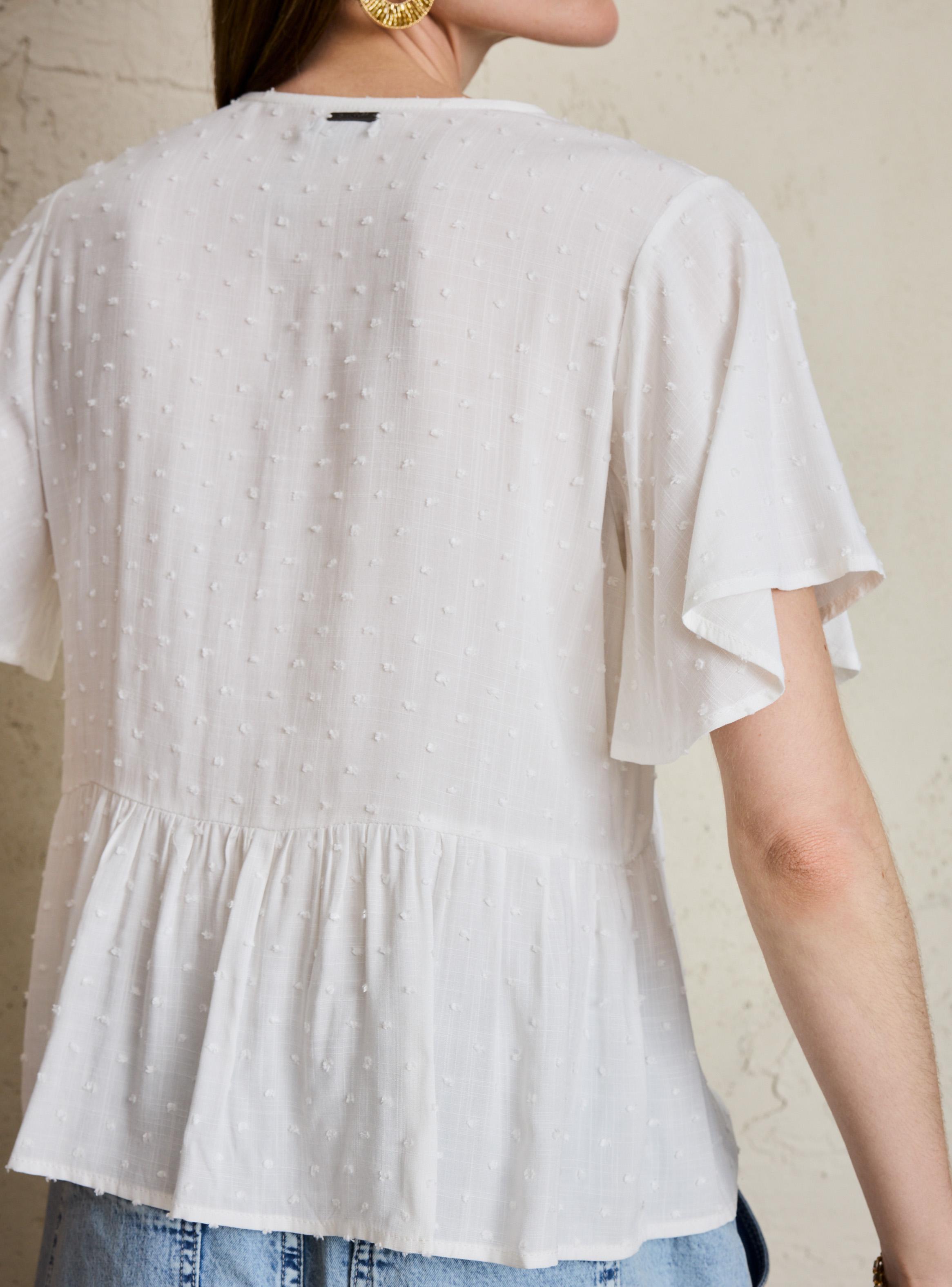 Blusa Fluida Escote V-3