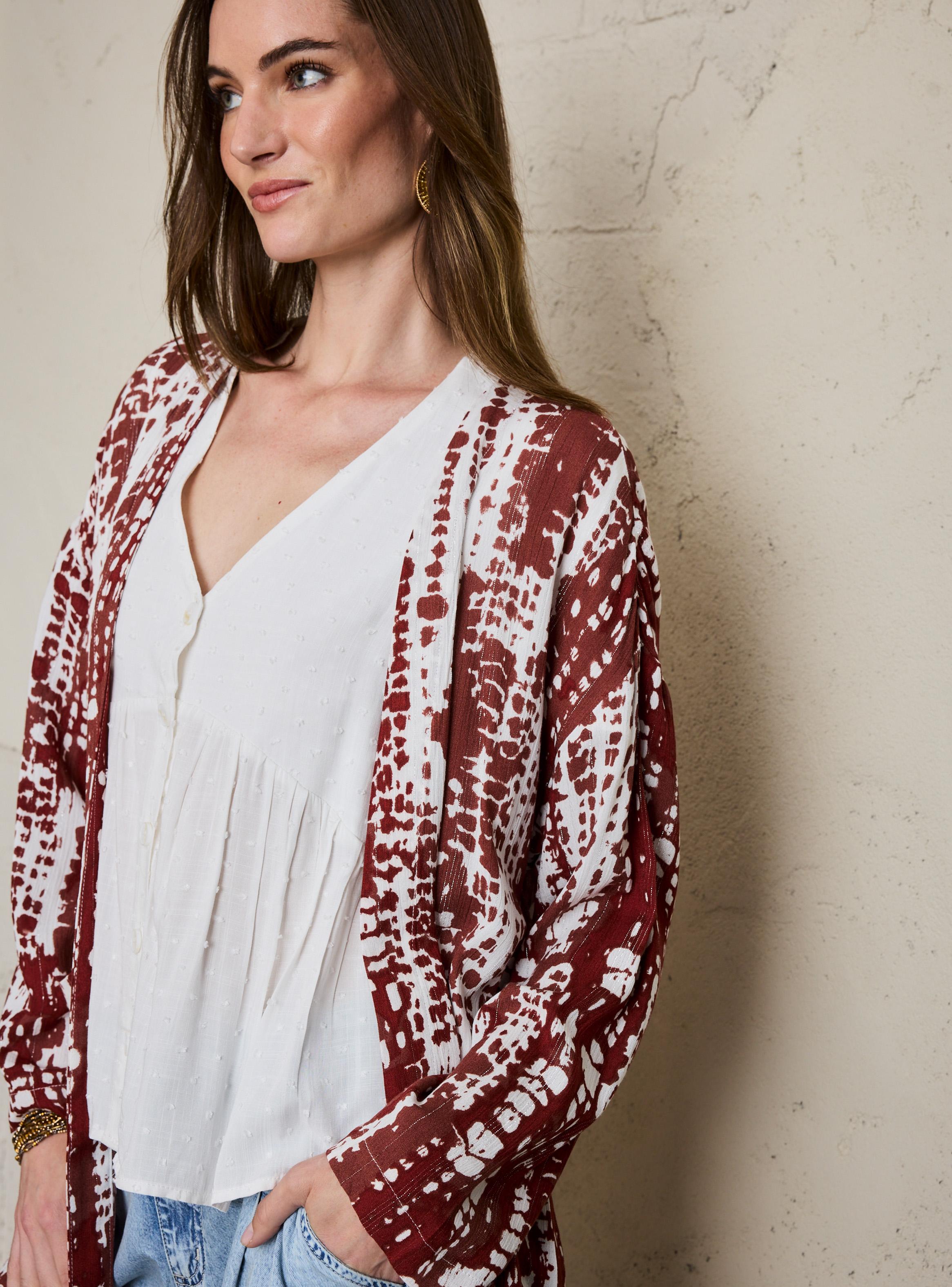 Blusa Tipo Kimono con Detalle Metalizado-2