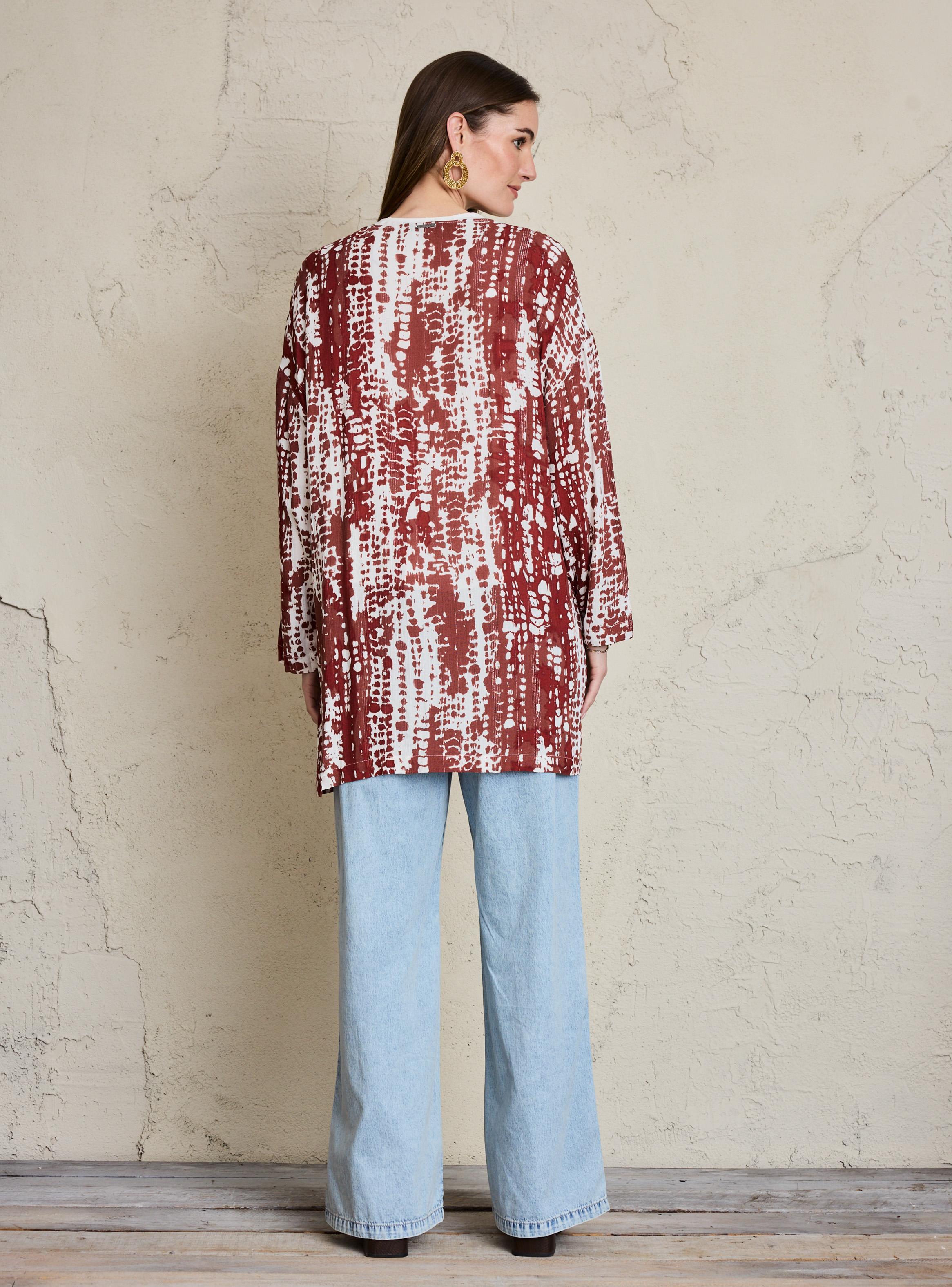 Blusa Tipo Kimono con Detalle Metalizado-5