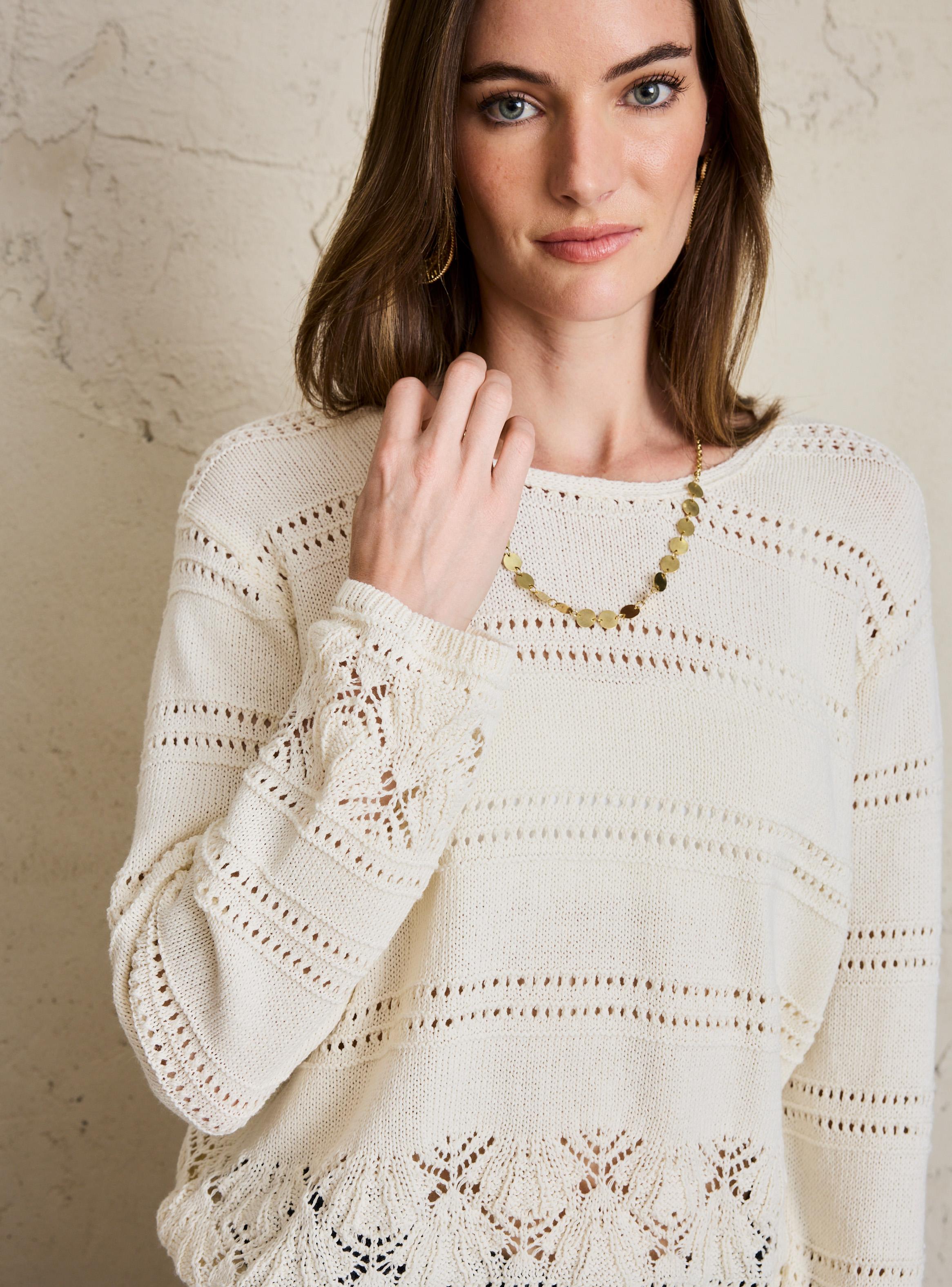 Sweater con Diseño Calado-2