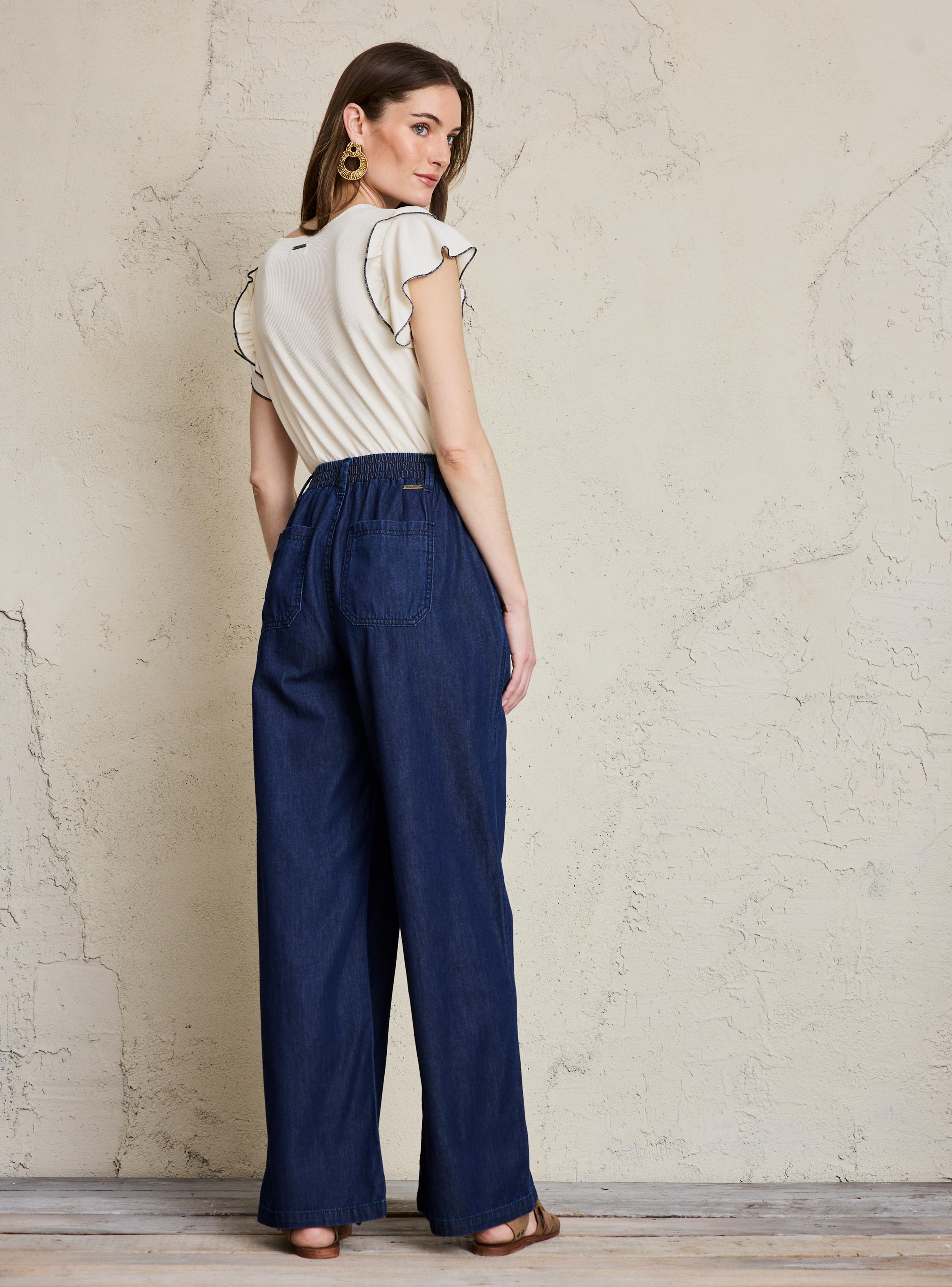 Jeans Fluido con Cintura Elasticada-5