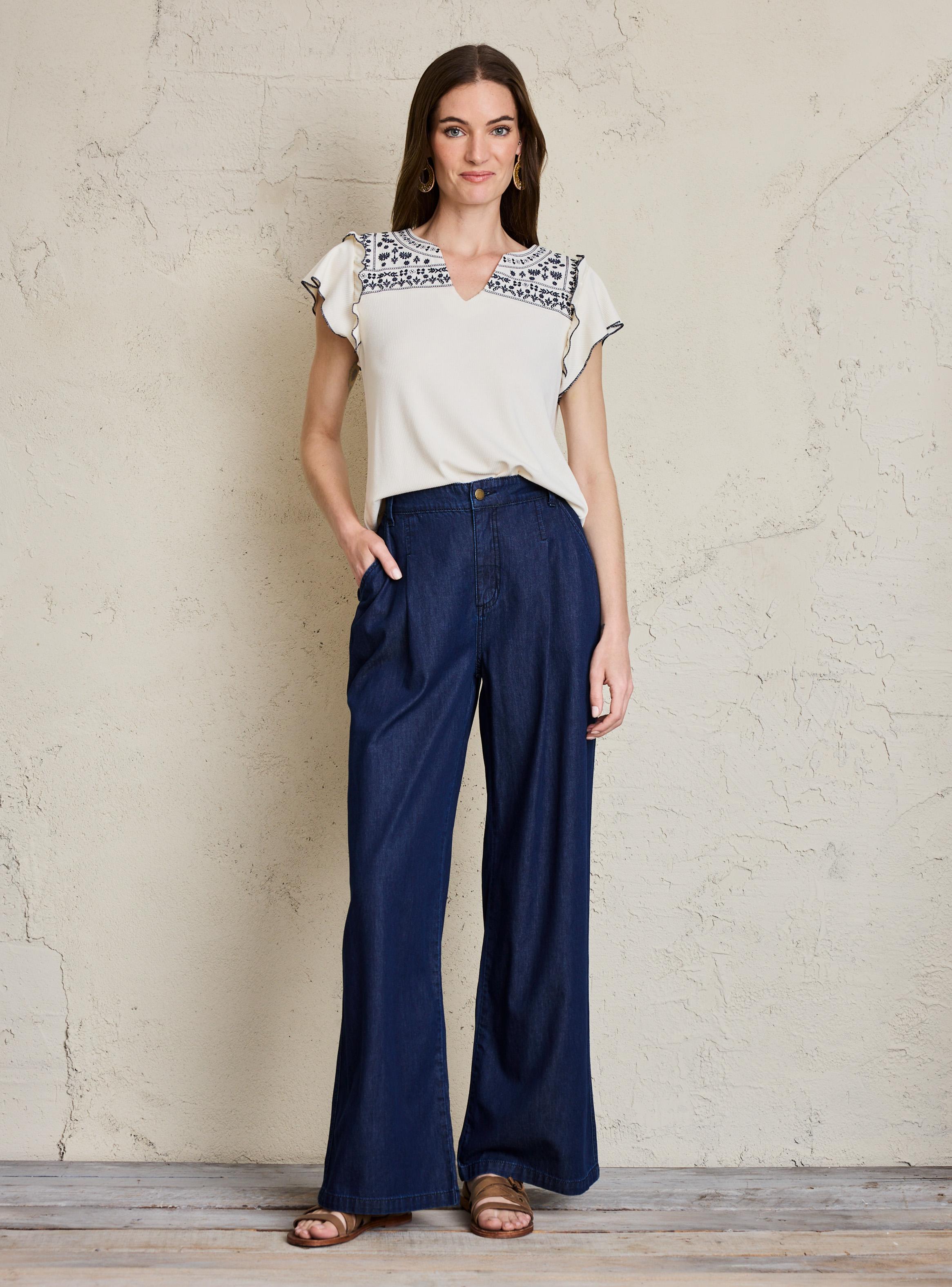 Jeans Fluido con Cintura Elasticada-4