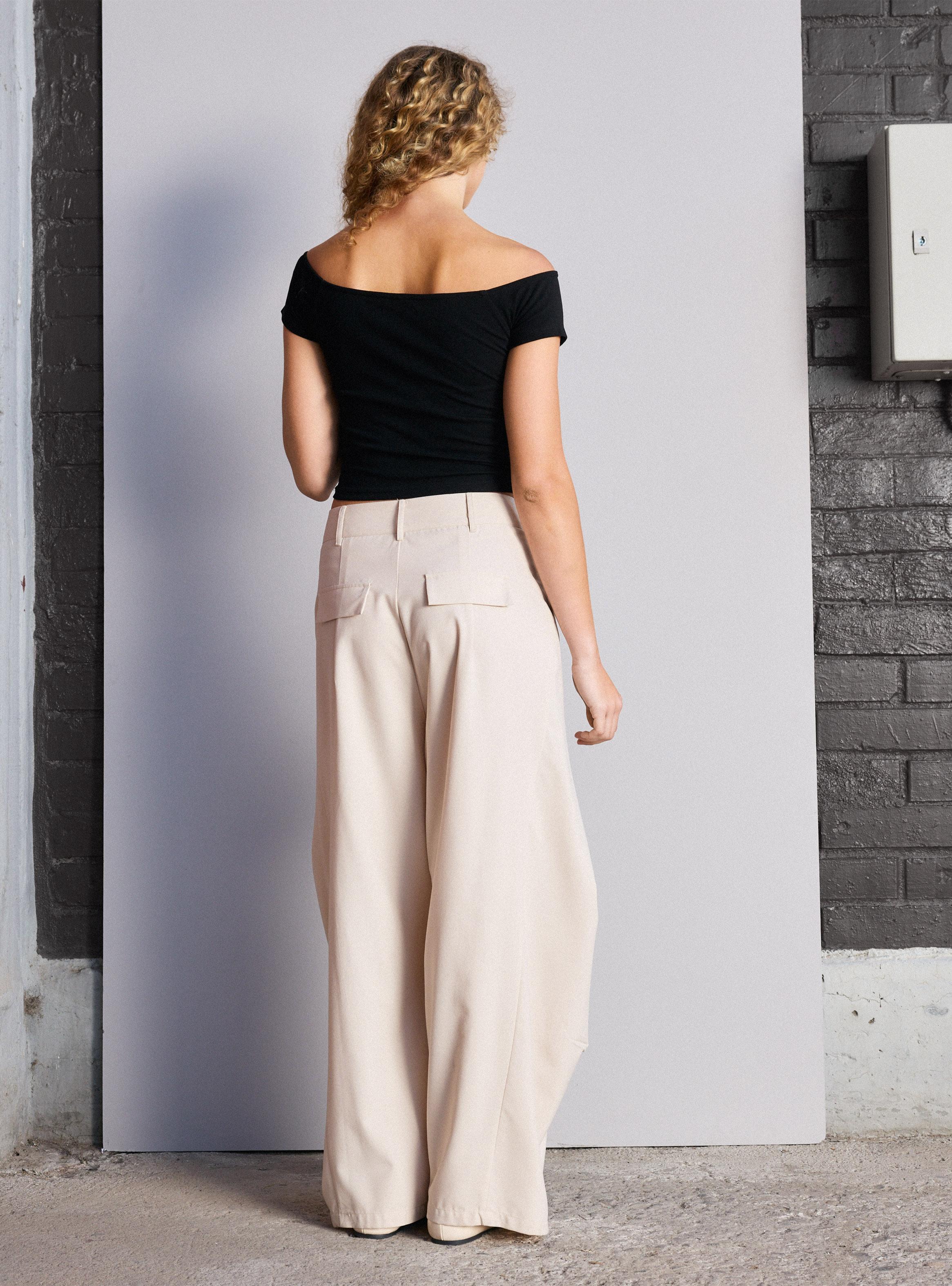 Polera Manga Corta Cuello Bardot-5