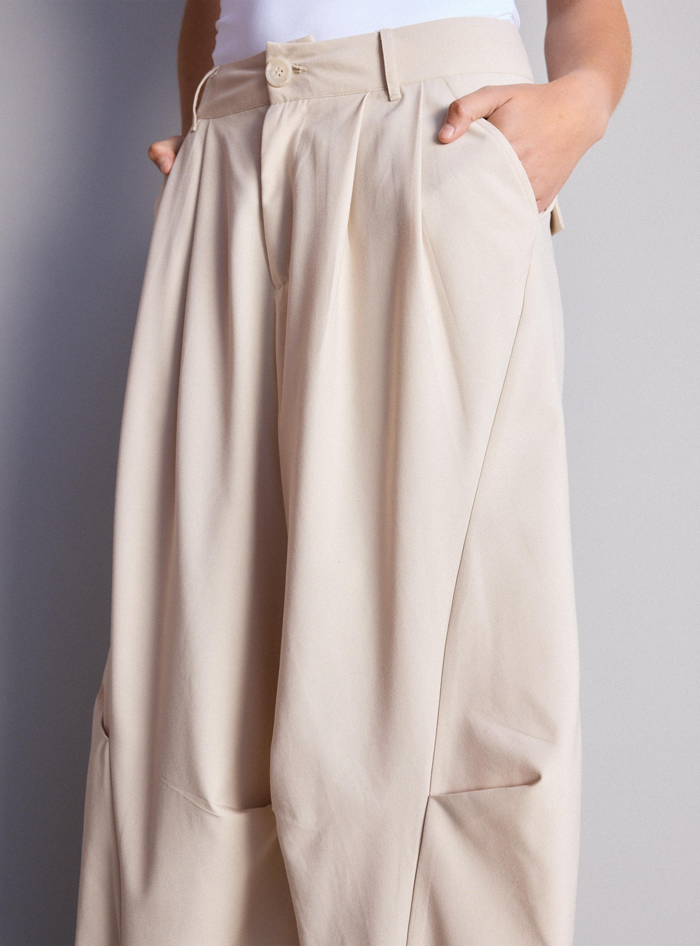 Pantalón Parachute con Pinzas-2