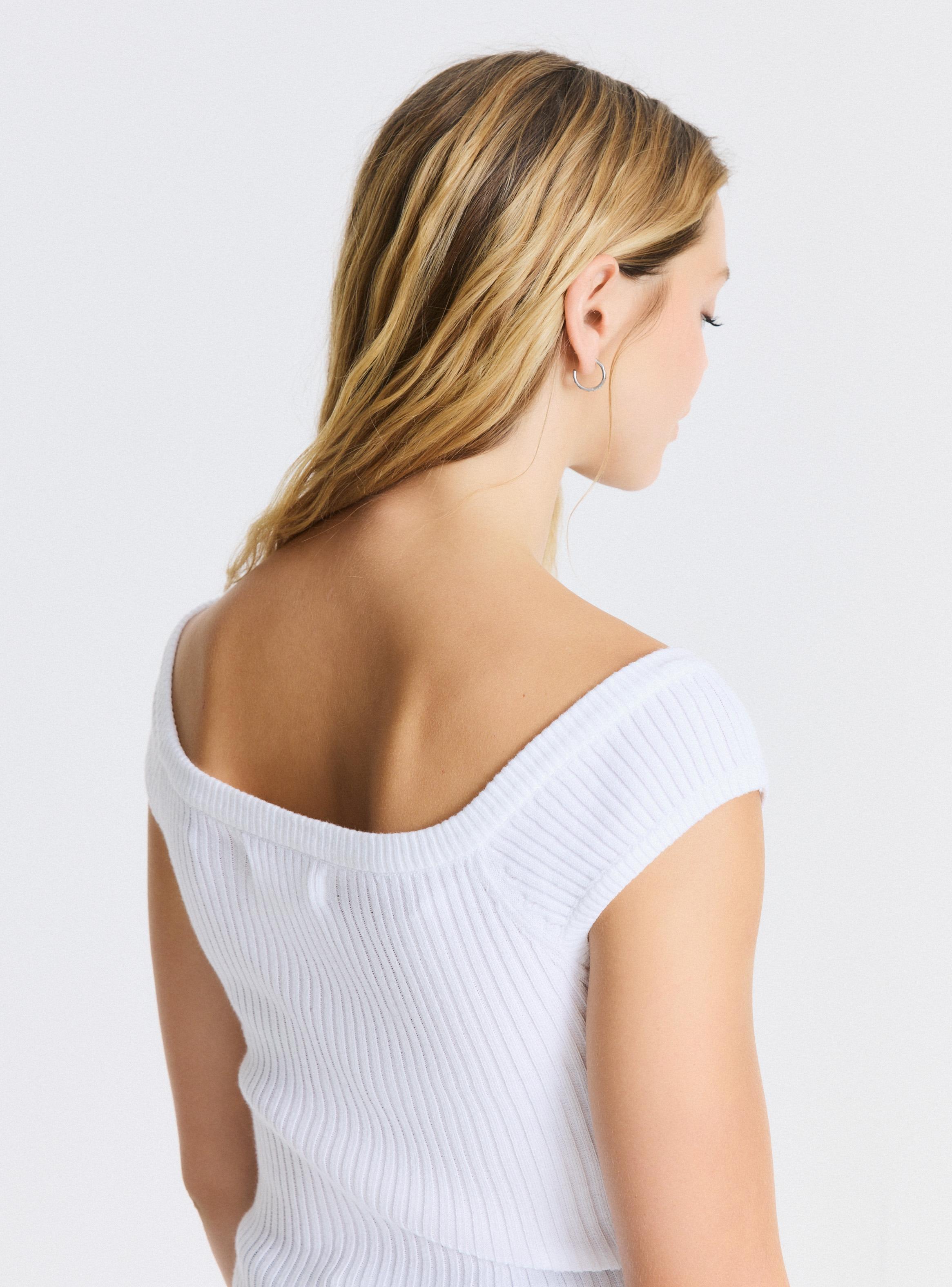 Polera Bardot de Punto-3