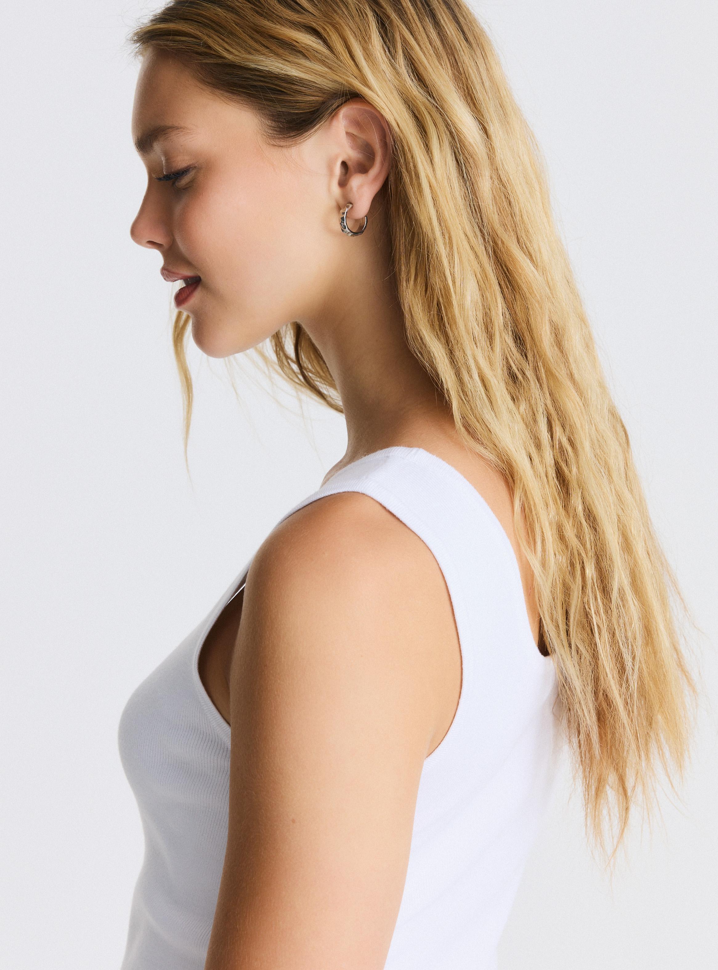 Polera Tejida Cuello en V-3