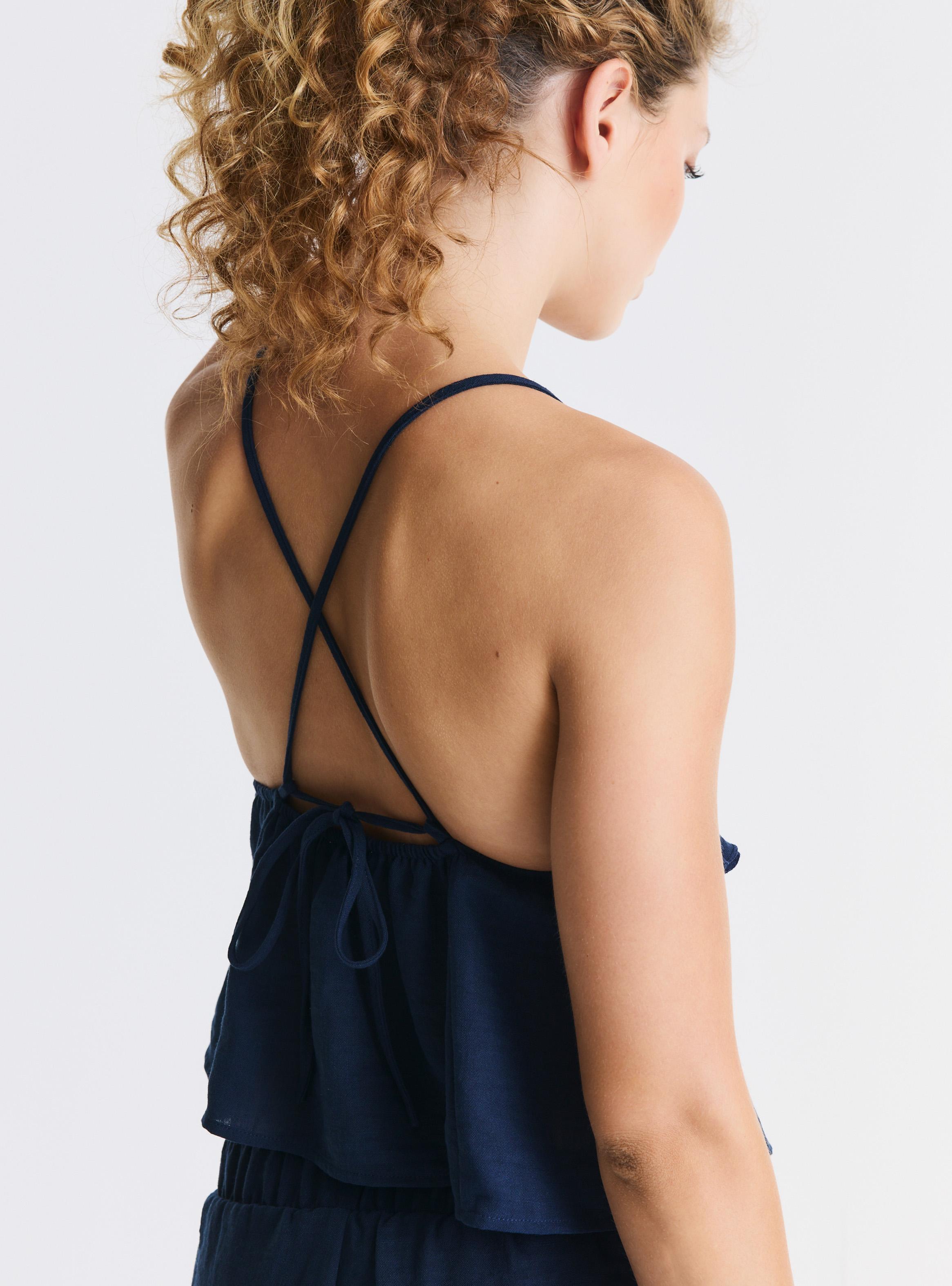 Blusa Polera con Tirantes y Vuelos-3