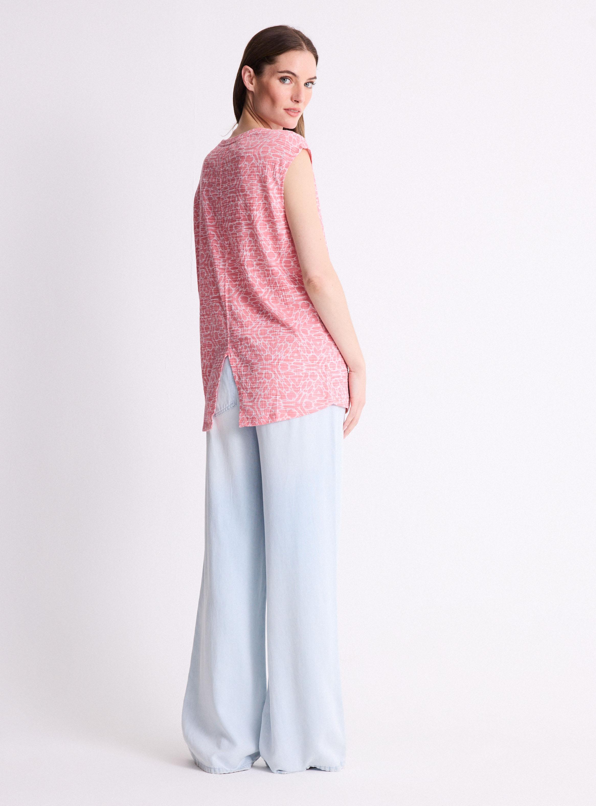 Polera Larga Estampada-5