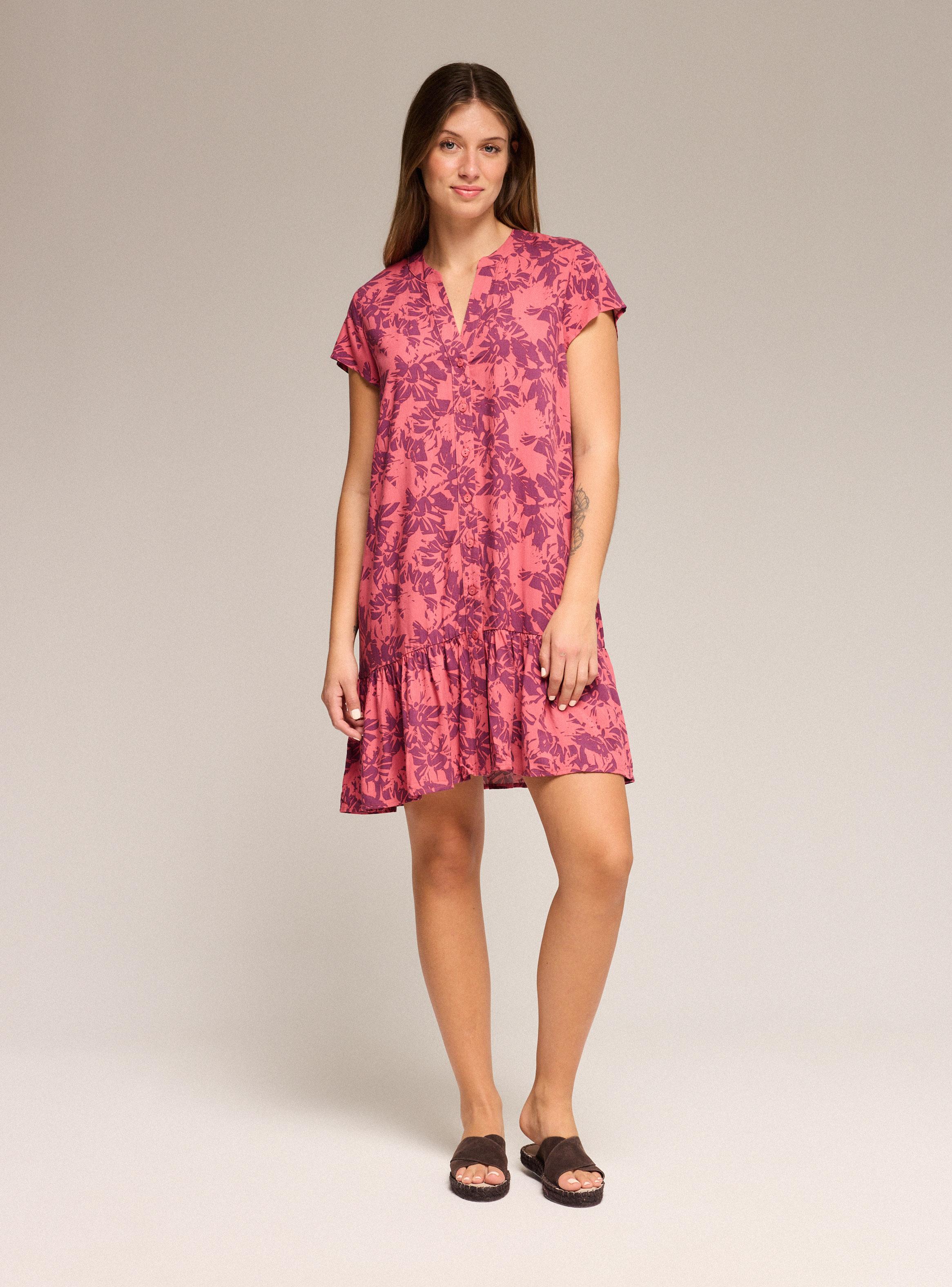 Vestido Vuelos y Manga Corta-4