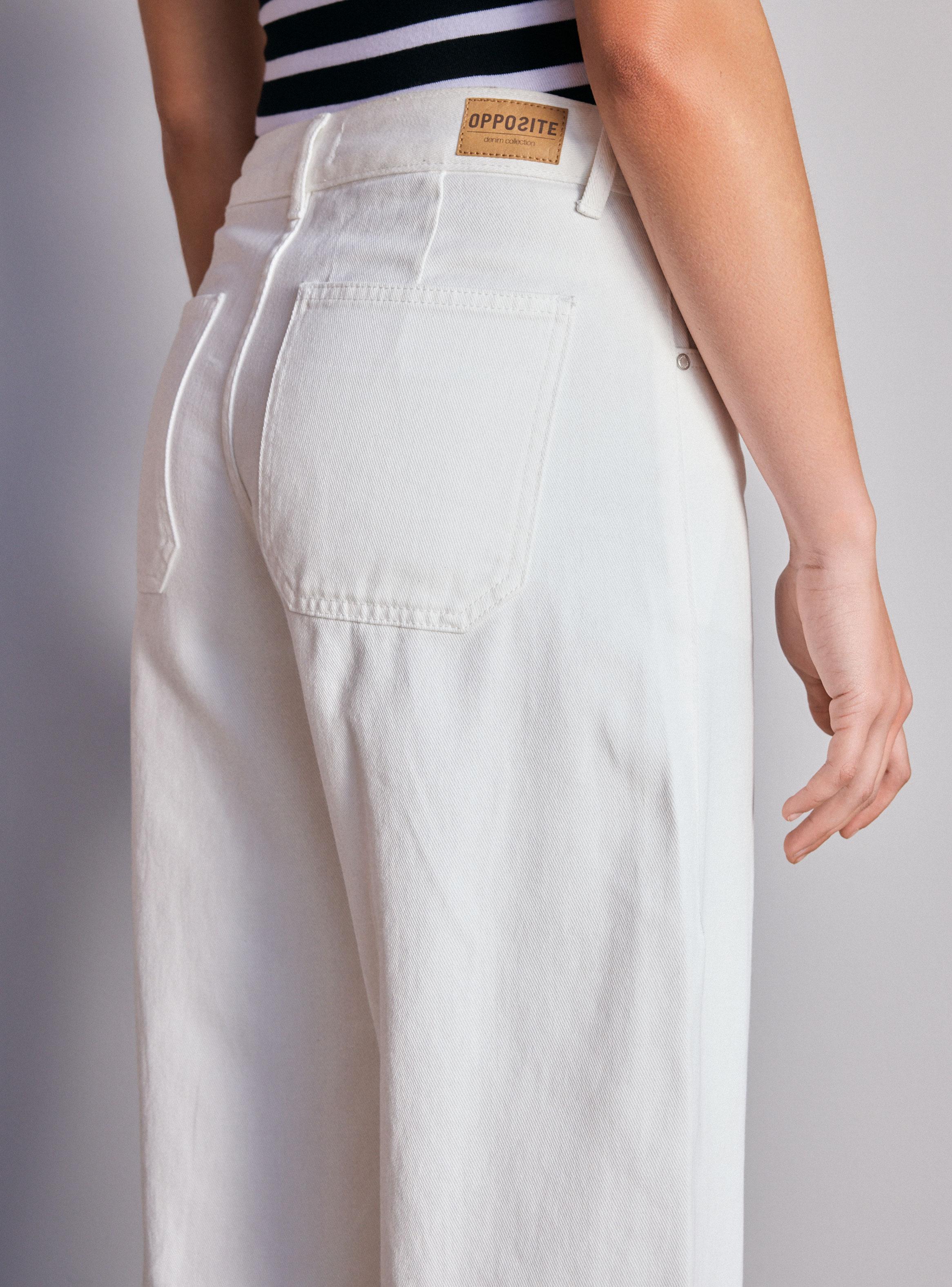 Jeans Wide Leg Crop-3