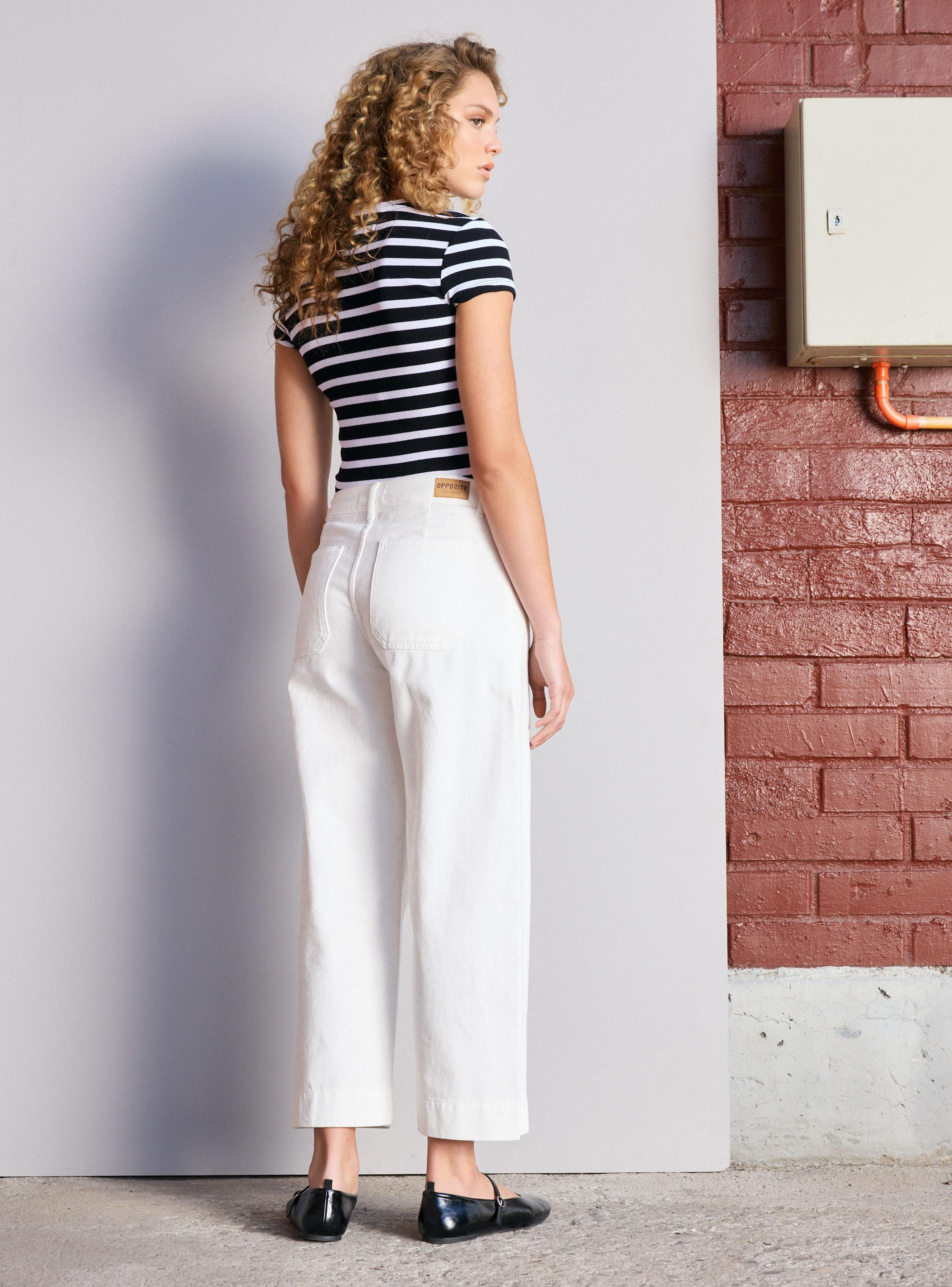 Jeans Wide Leg Crop-5