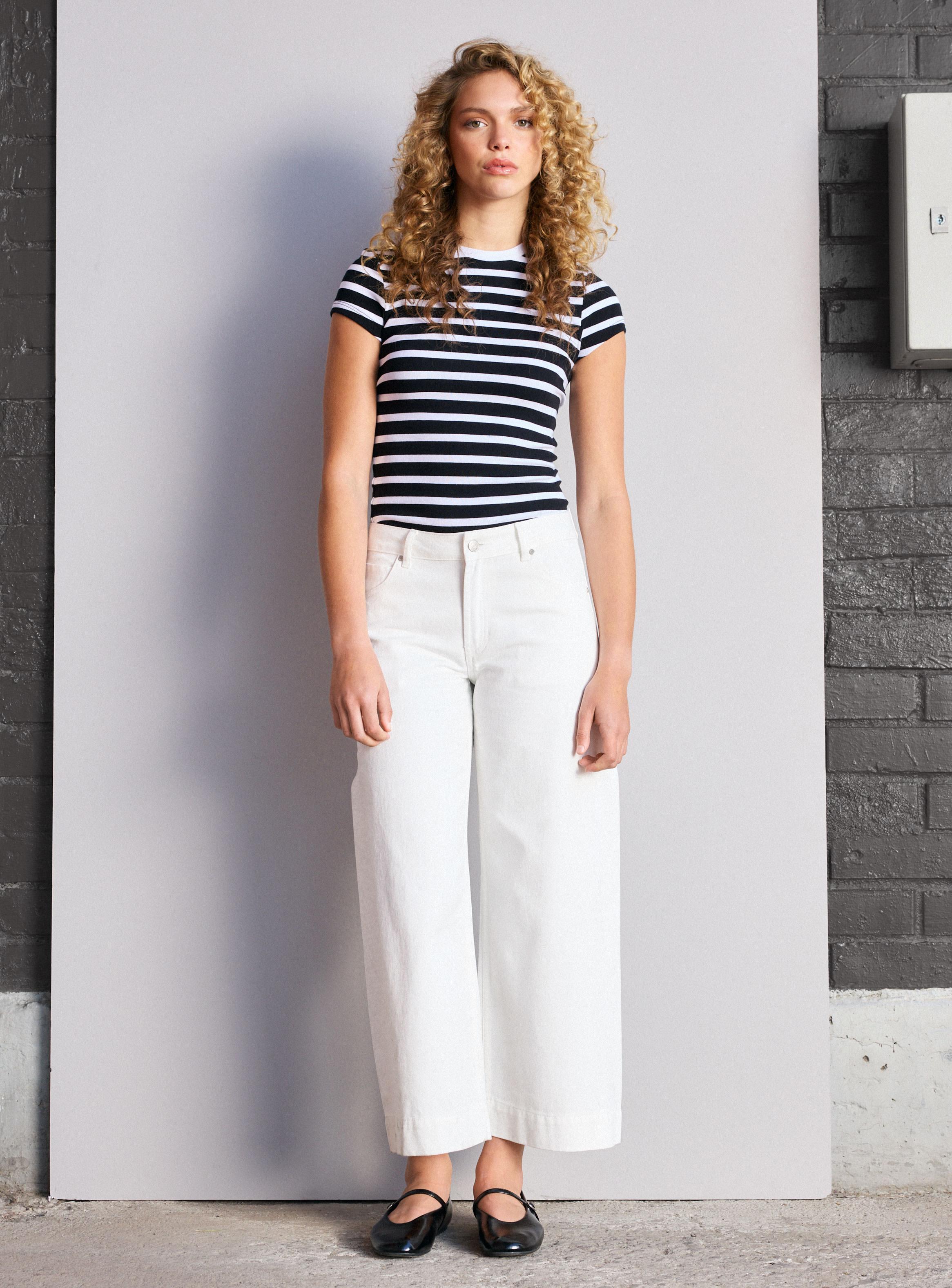 Jeans Wide Leg Crop-4