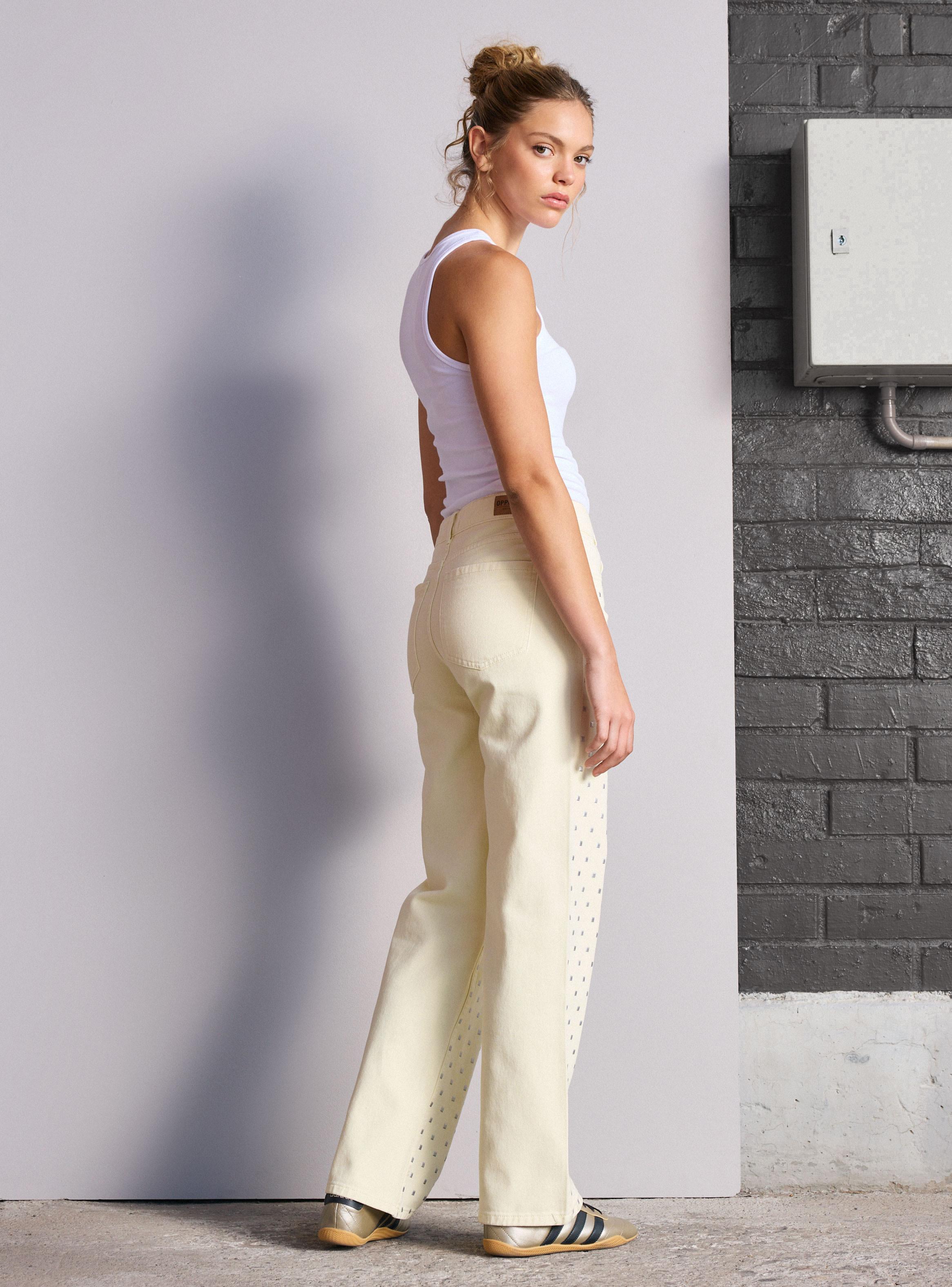 Jeans Straight Full Tachas Delantero-5