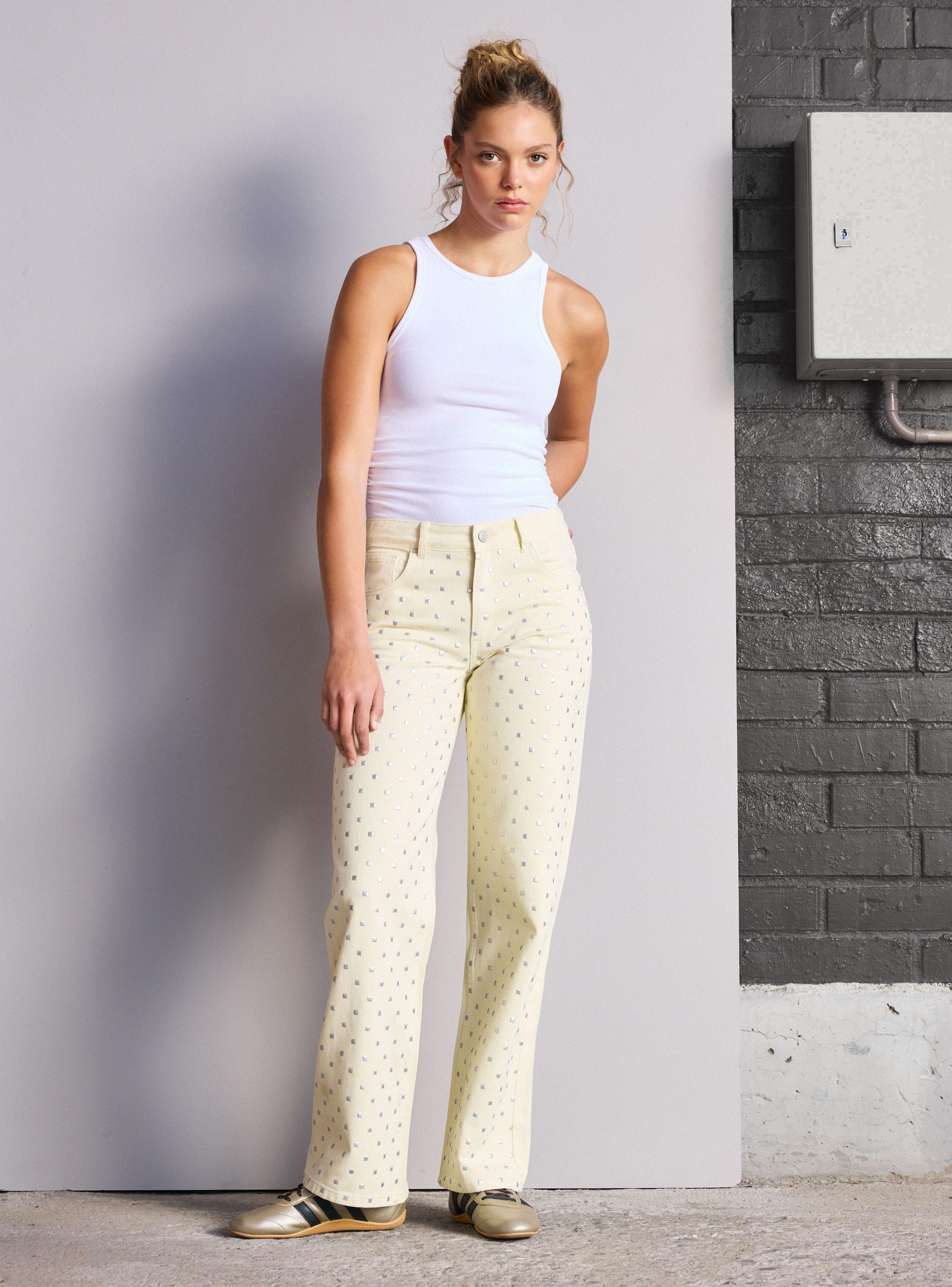 Jeans Straight Full Tachas Delantero-4