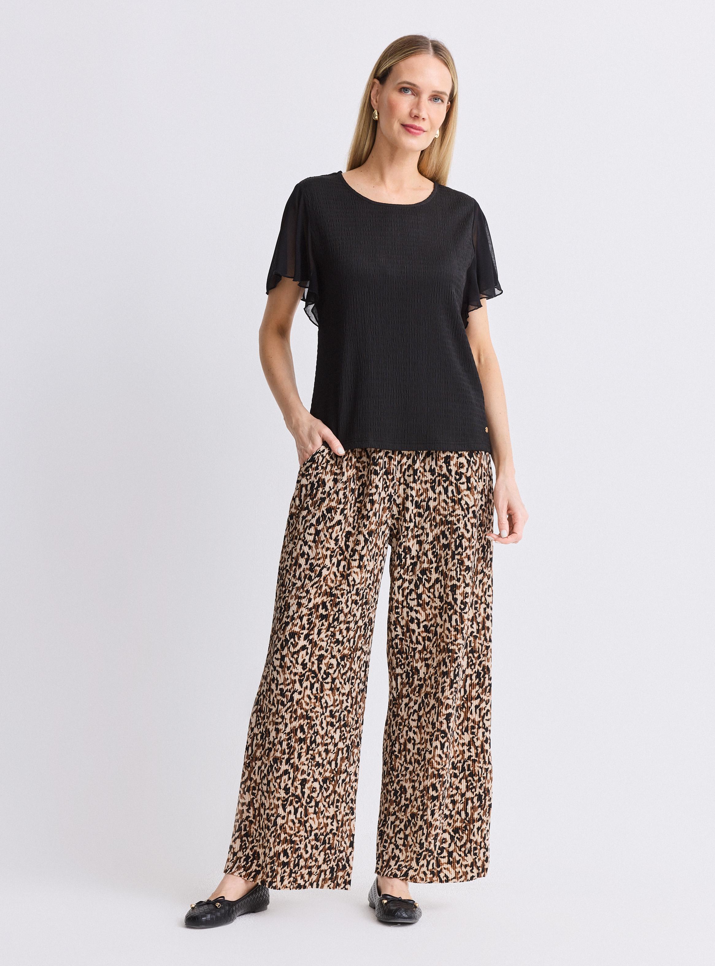 Polera Texturada con Maga Mariposa de Gasa-4