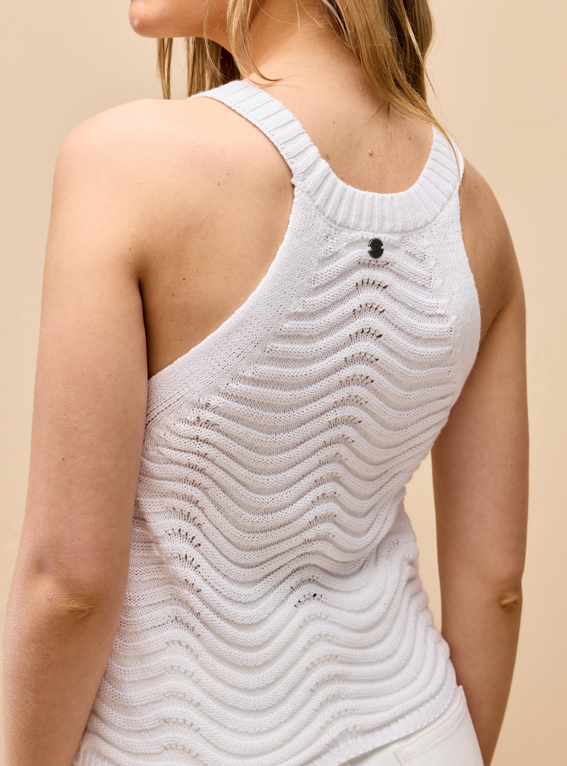 Polera sin Mangas con Detalle Acanalado-3