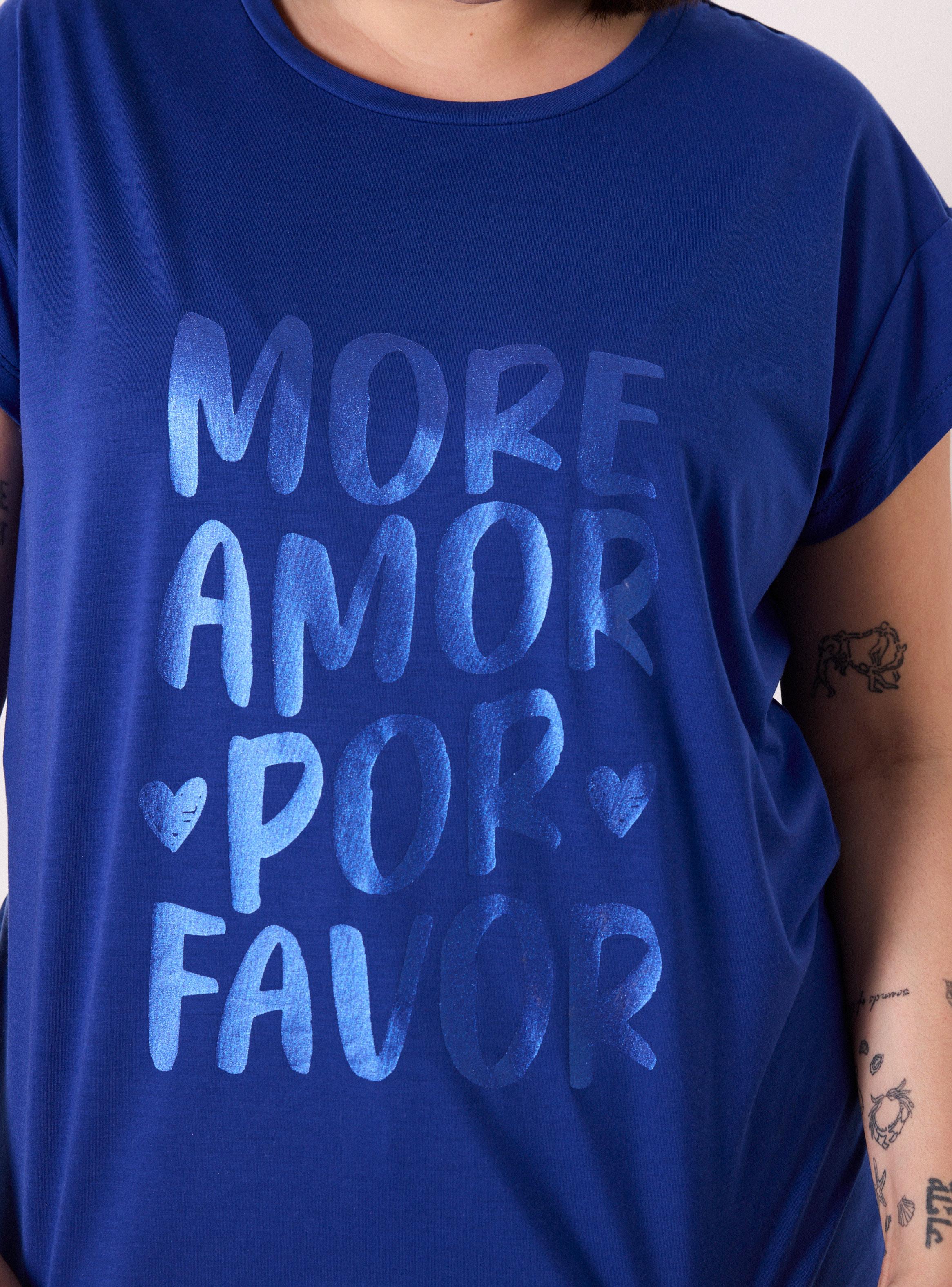 Polera Manga Choca y Gráfica Metalizada-3