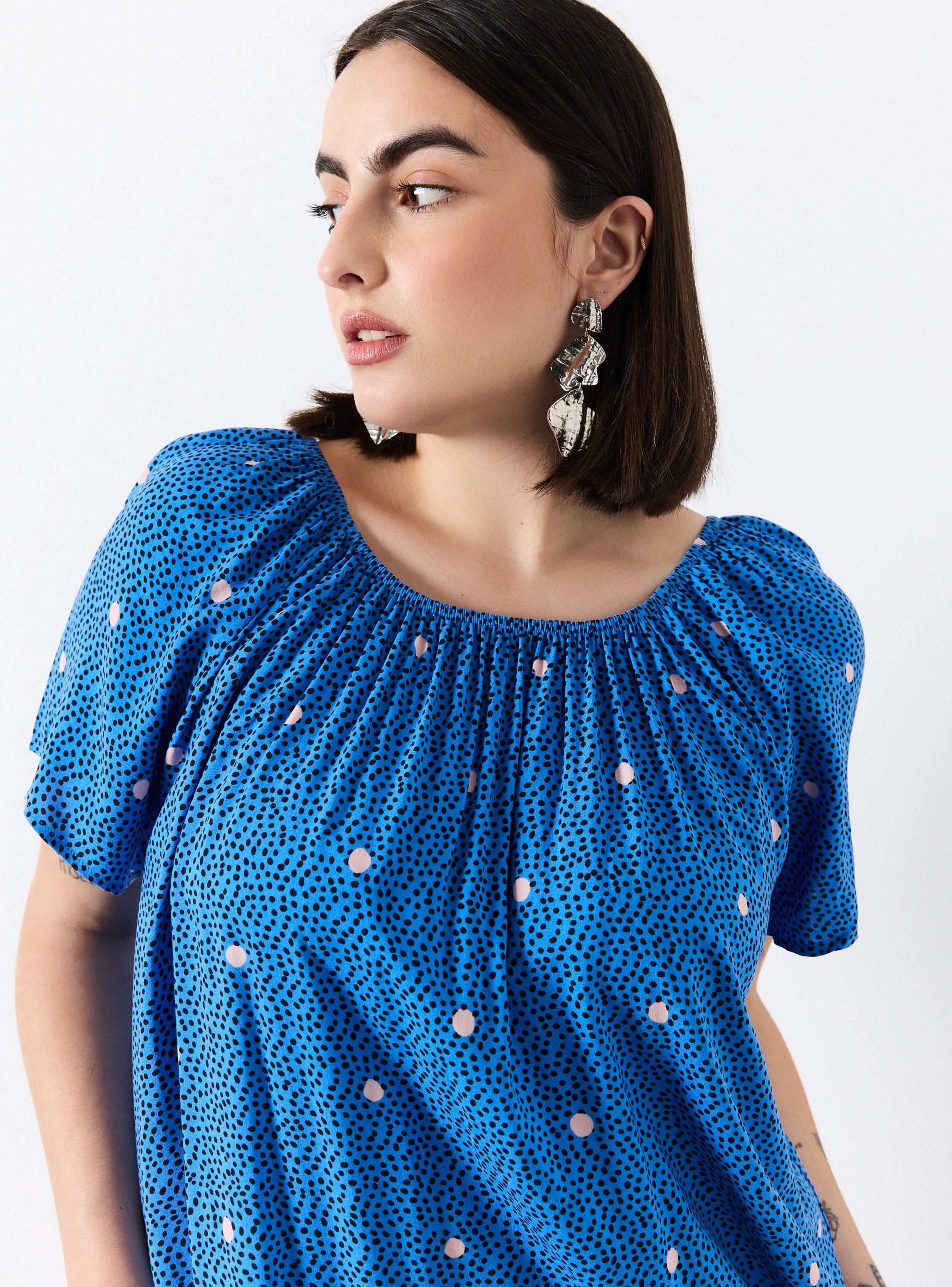 Vestido Corte Suelto Escote Elásticado-2