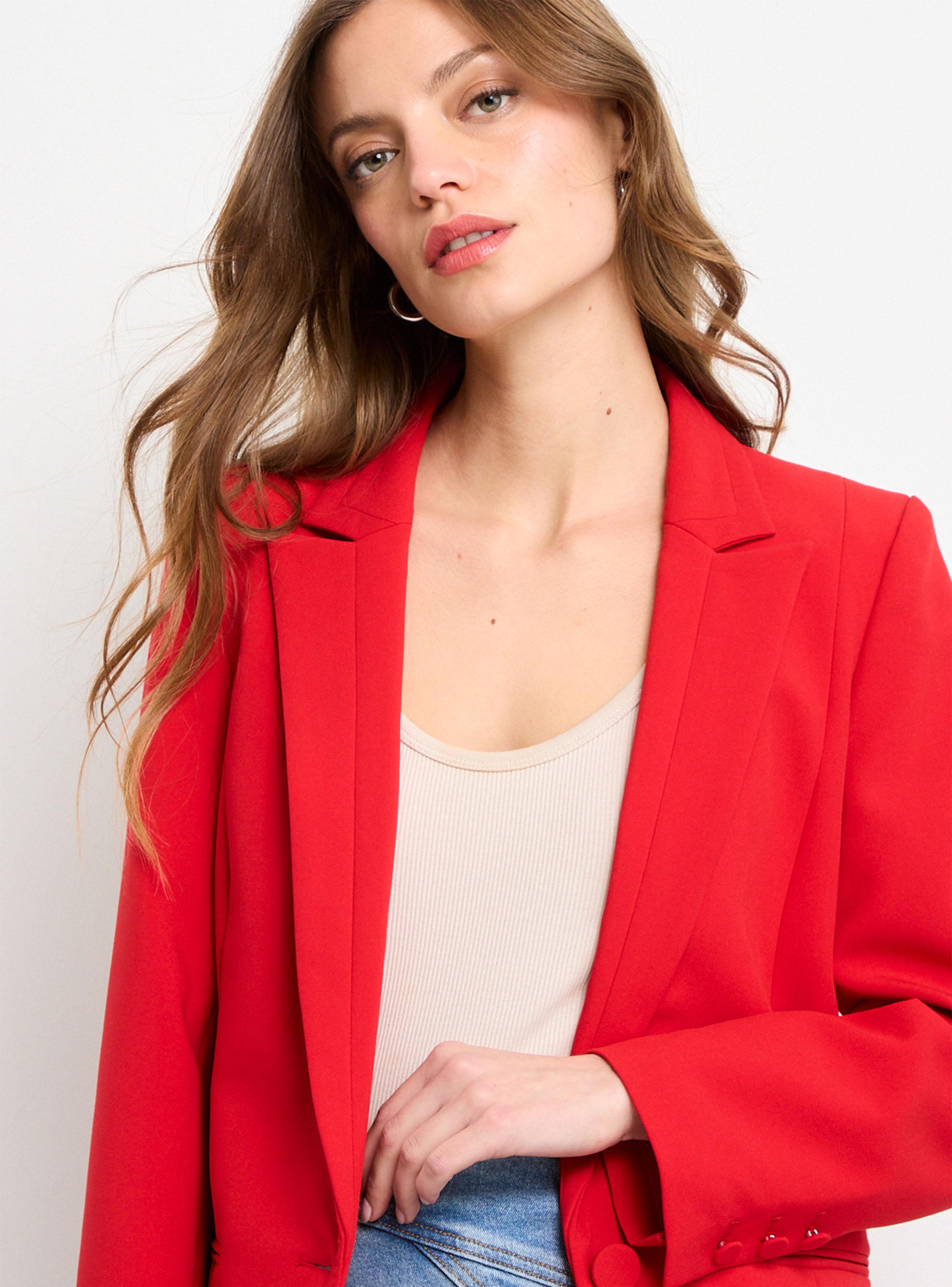 Blazer Liso Diseño Regular Básico-2