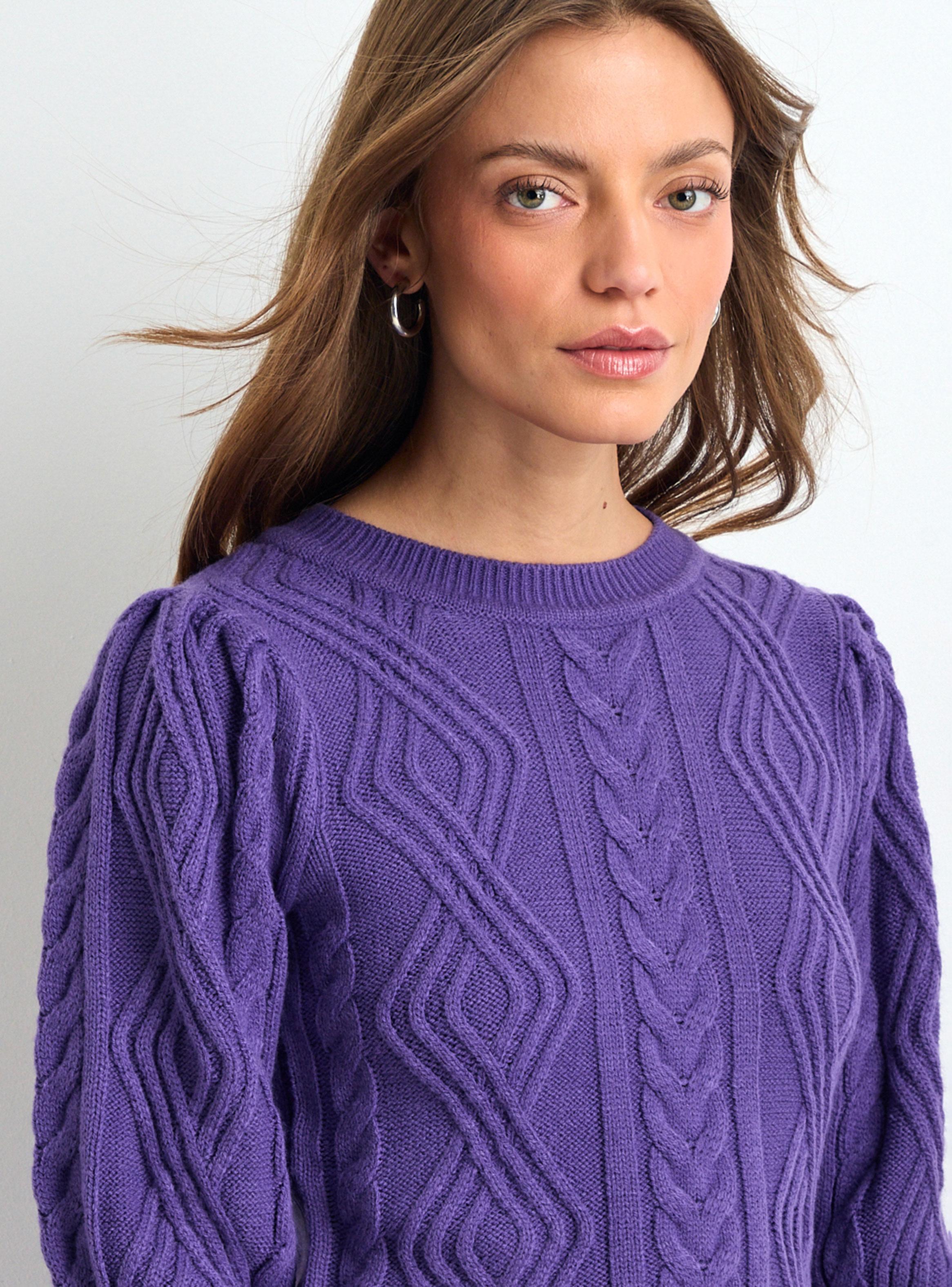 Sweater Liso Tres Cuarto Puño-2