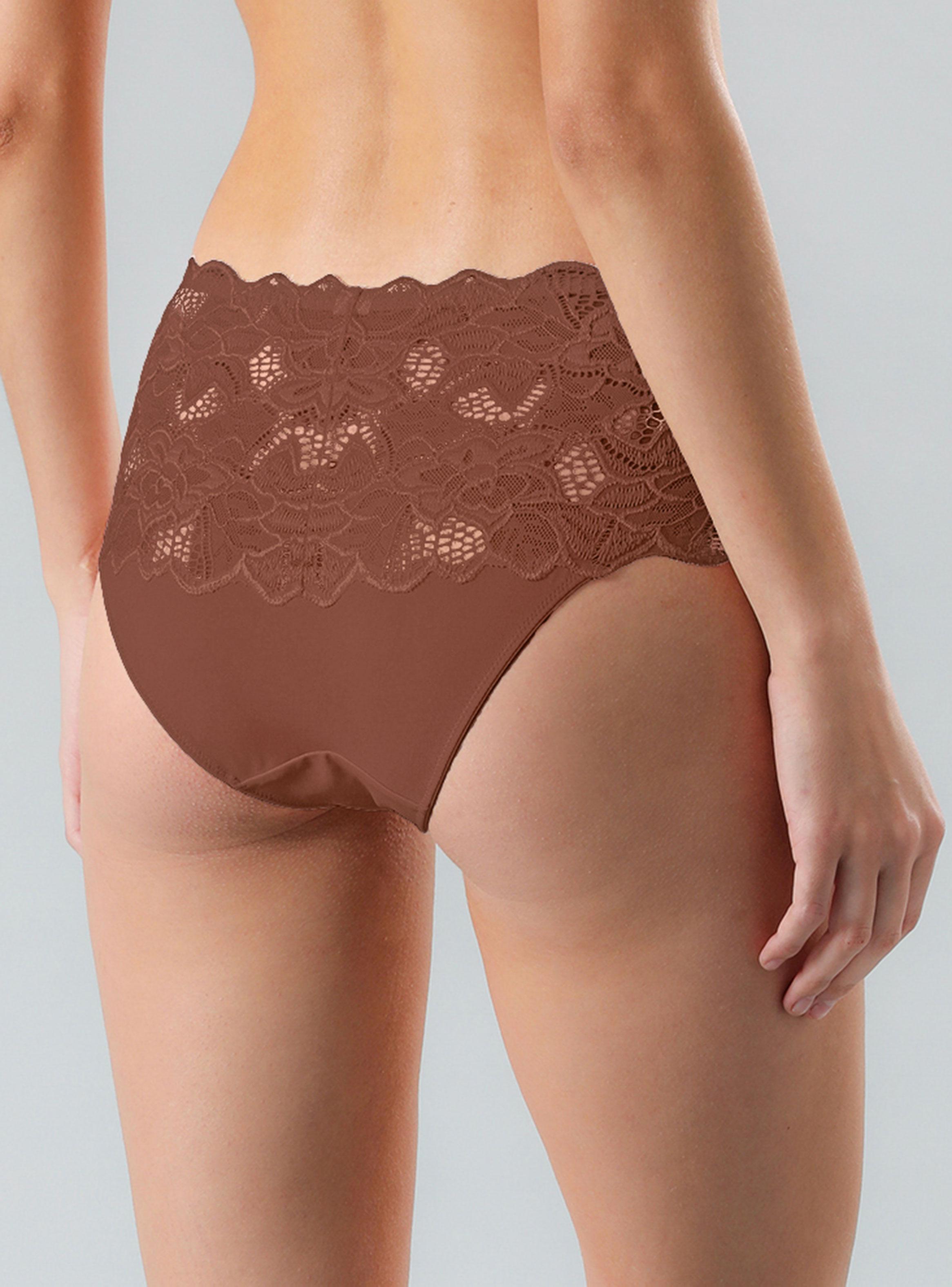 Pantaleta Encaje Pasamanería Y Licra-1