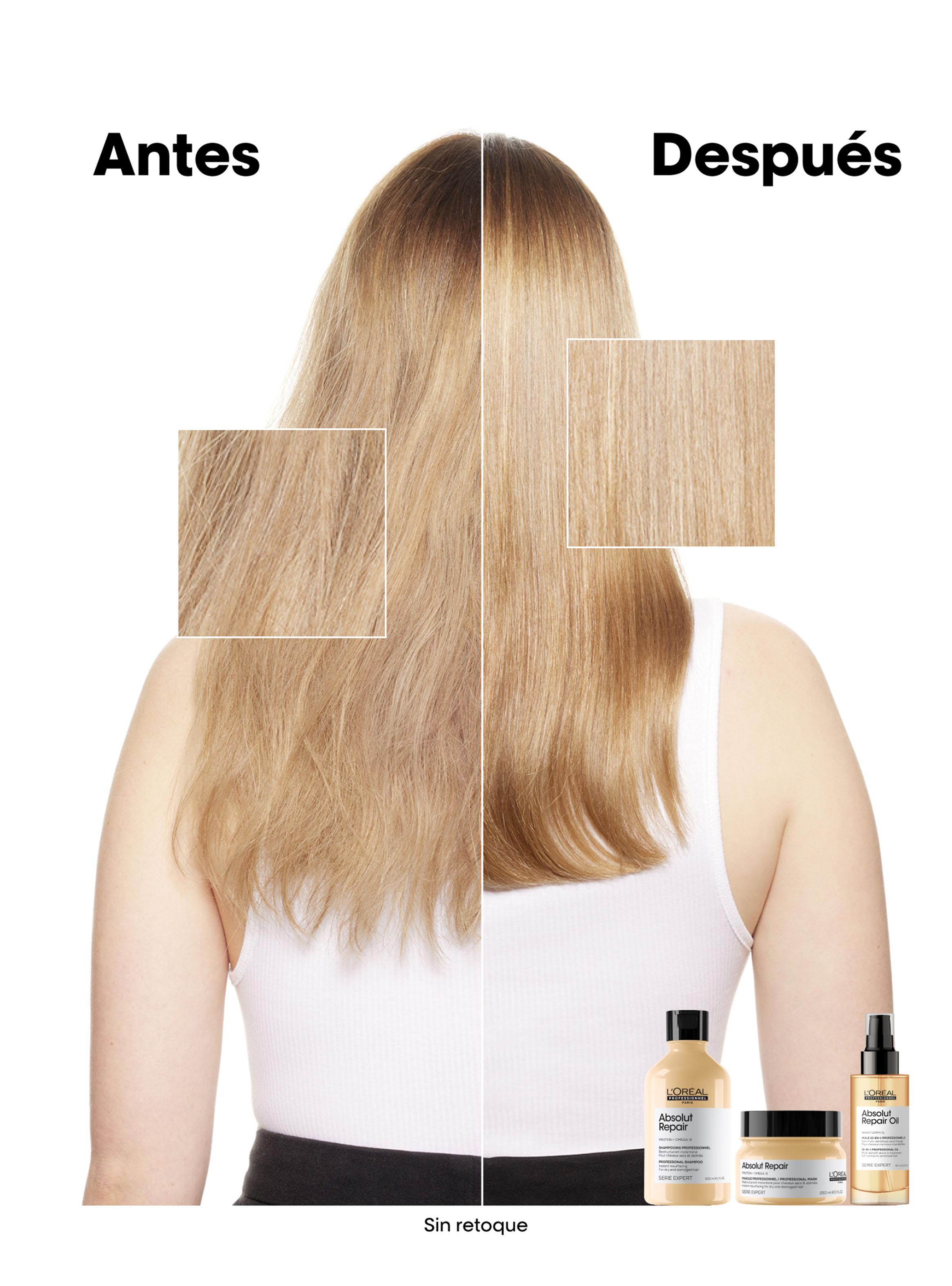 Set Profesional Reparación y Nutrición Shampoo 500 ml + Máscara 250 ml Absolut Repair-3