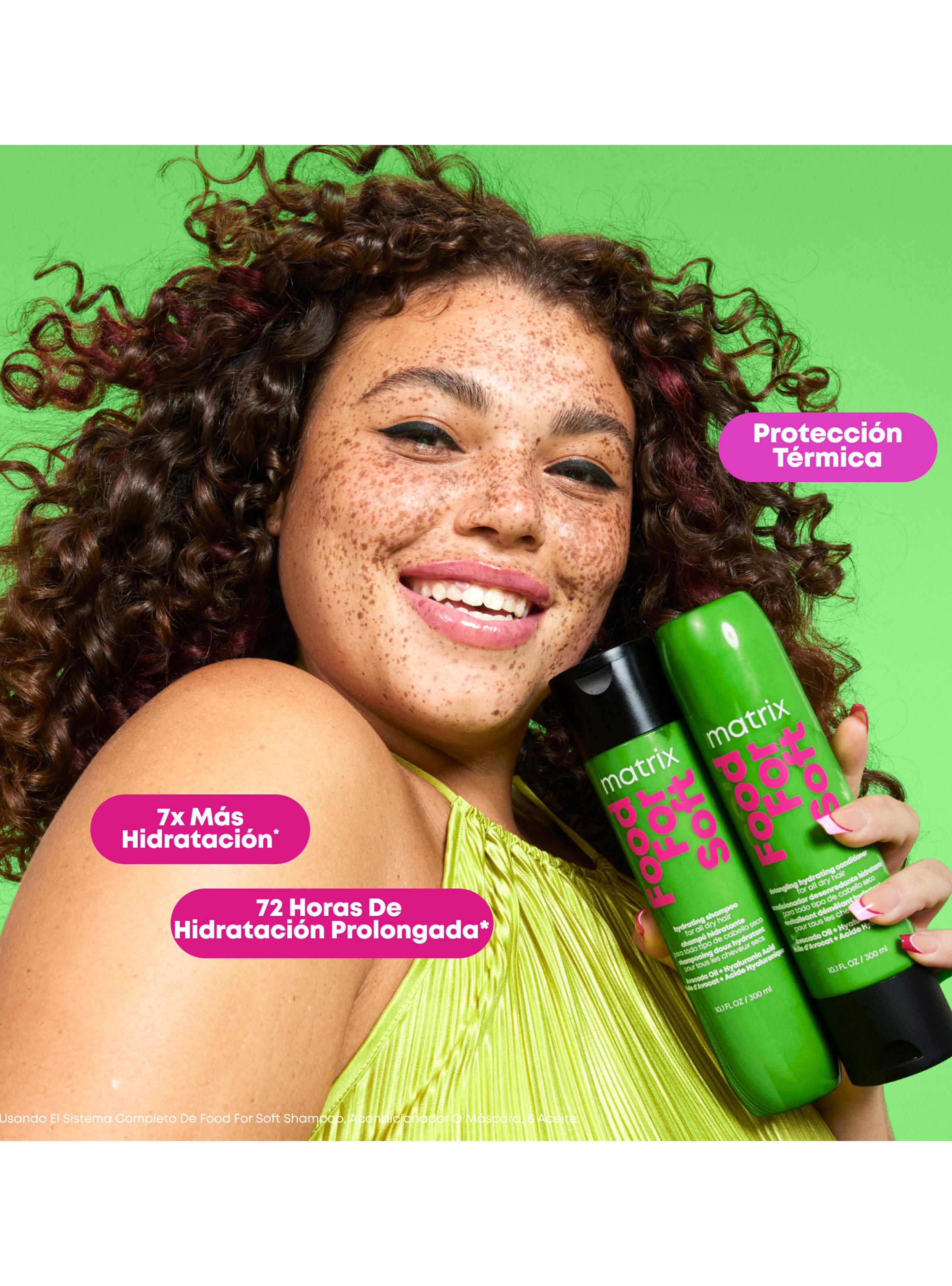 Set Hidratante Cabello Seco Shampoo 300ml + Acondicionador 300ml Food For Soft Matrix-1