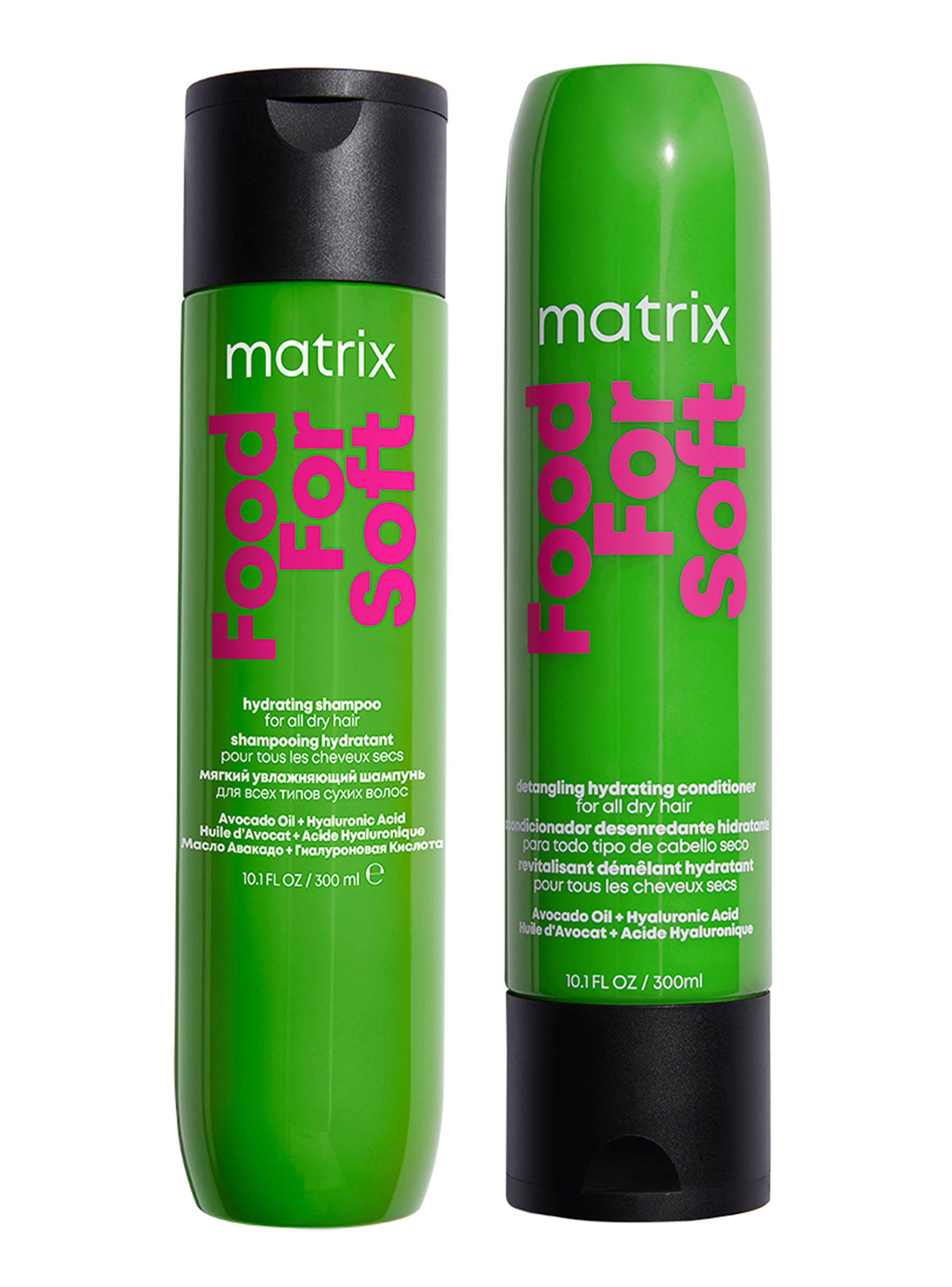 Set Hidratante Cabello Seco Shampoo 300ml + Acondicionador 300ml Food For Soft Matrix-0