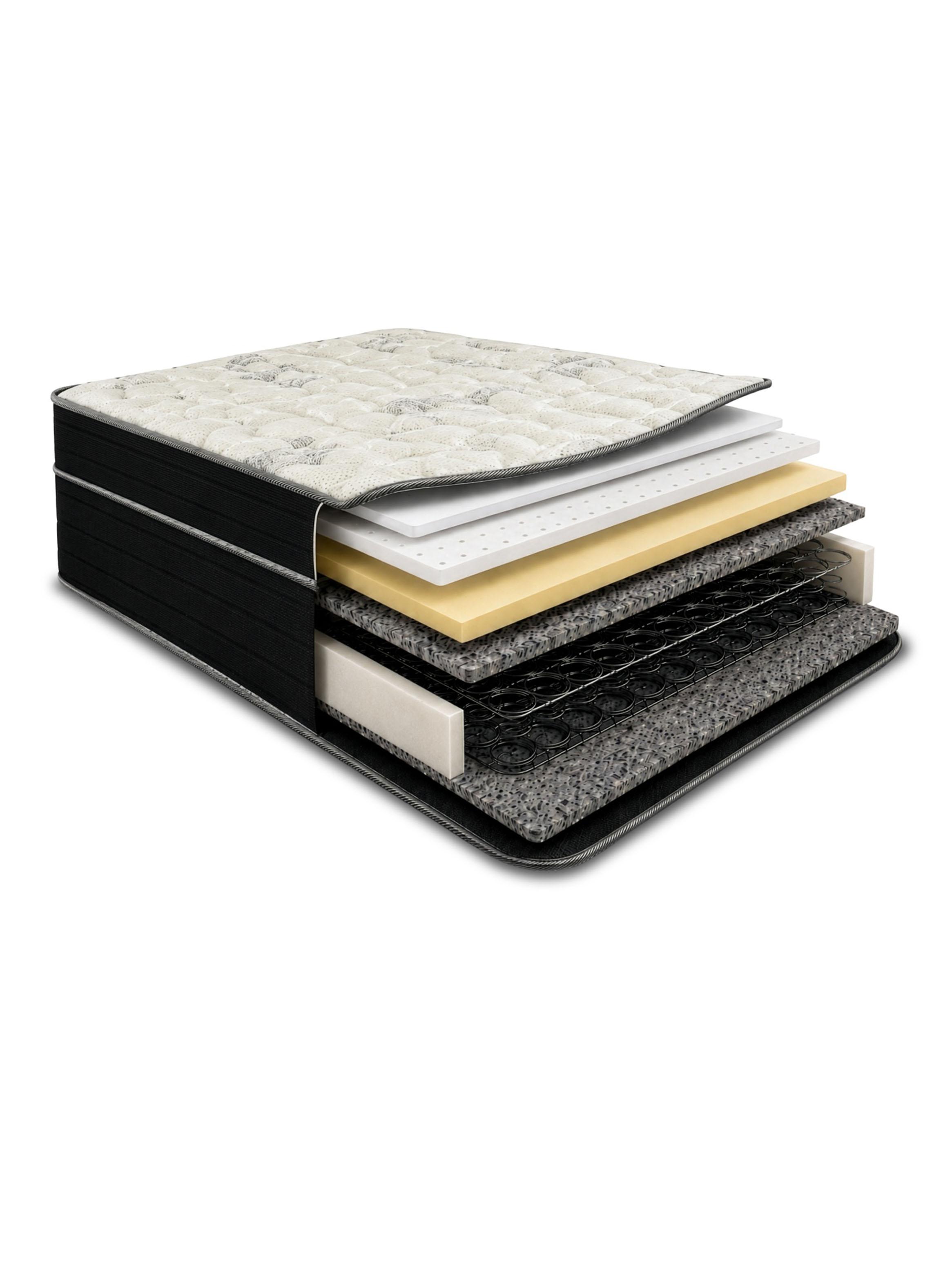 Cama Europea Seven Pro 1.5 Plazas Box + Respaldo Royal-2