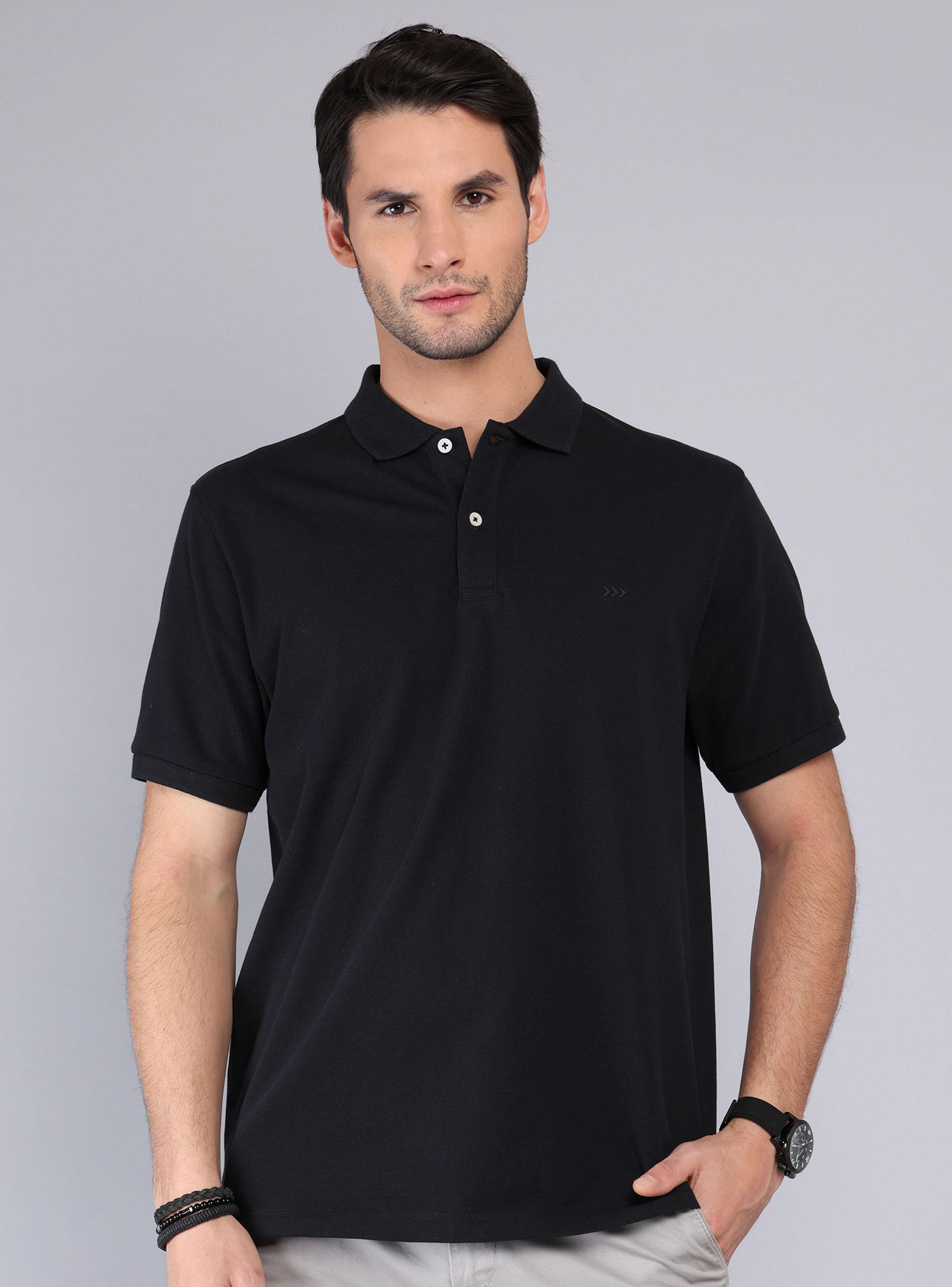 Polera Pique Cuello Polo Color-0