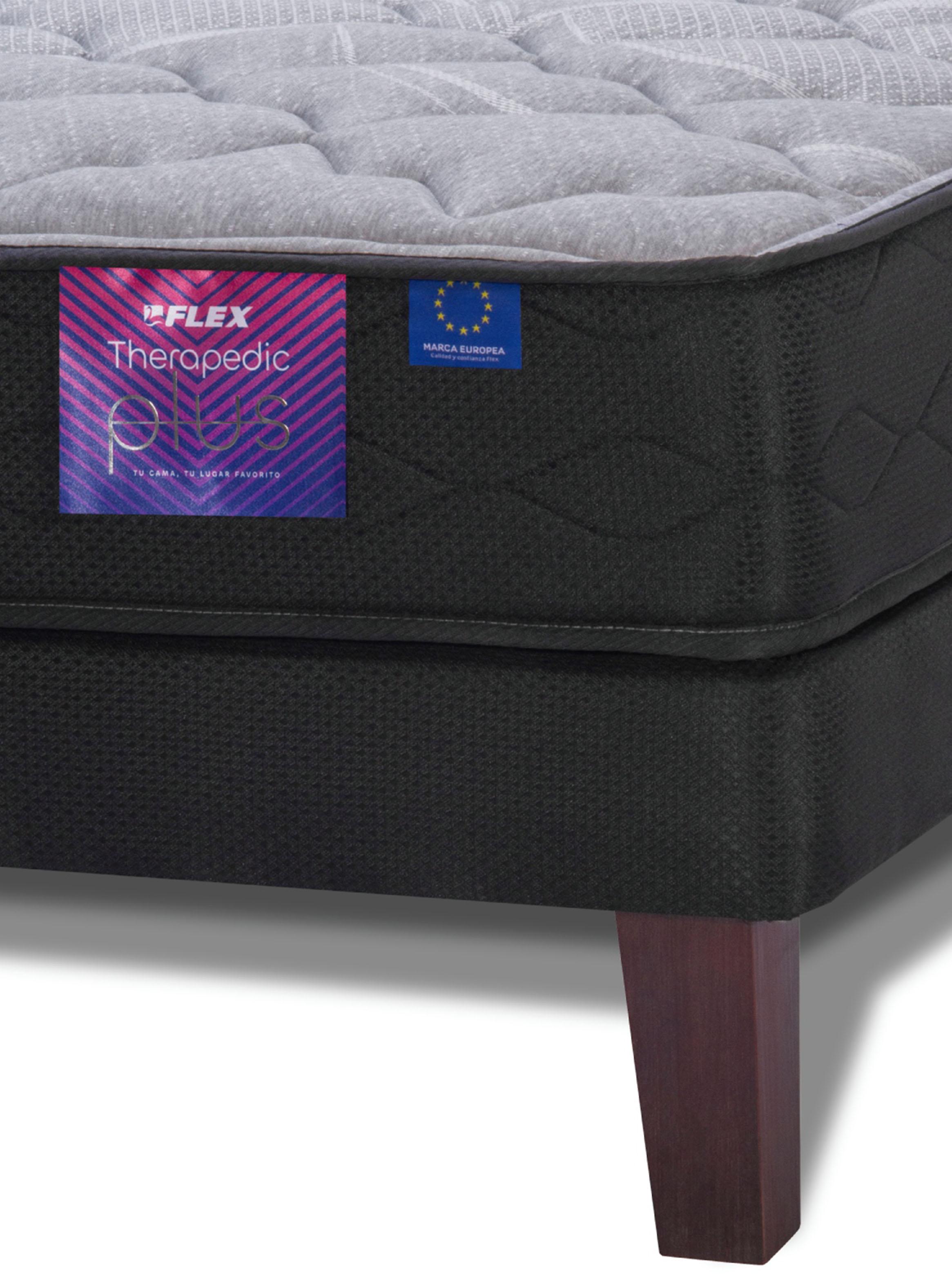 Cama Europea Therapedic Plus 1.5 Plazas Box-4