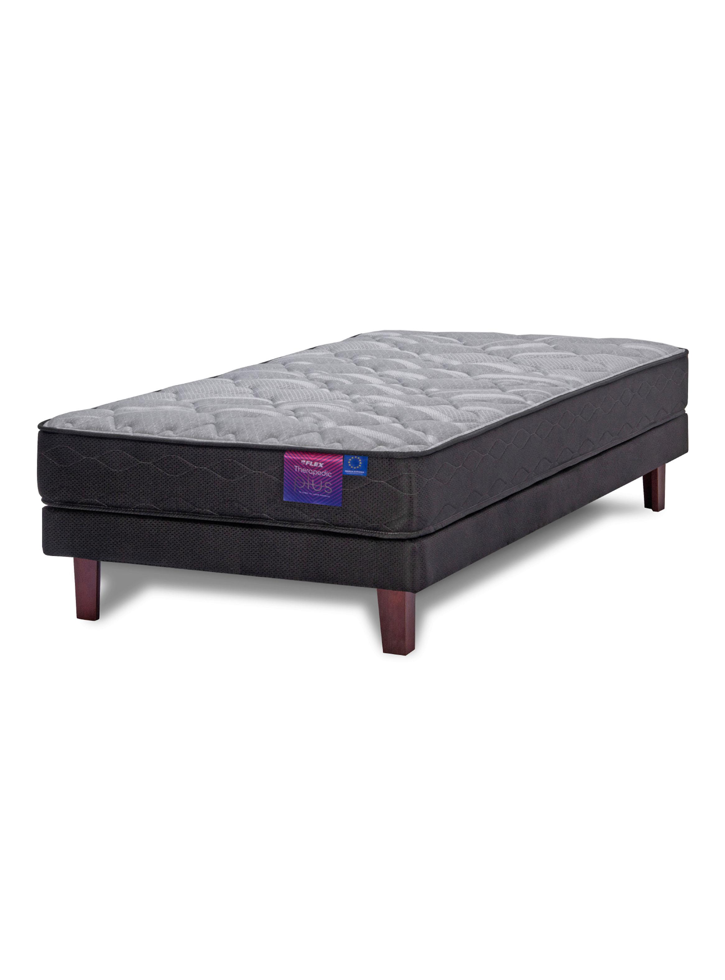 Cama Europea Therapedic Plus 1 Plaza Box-0