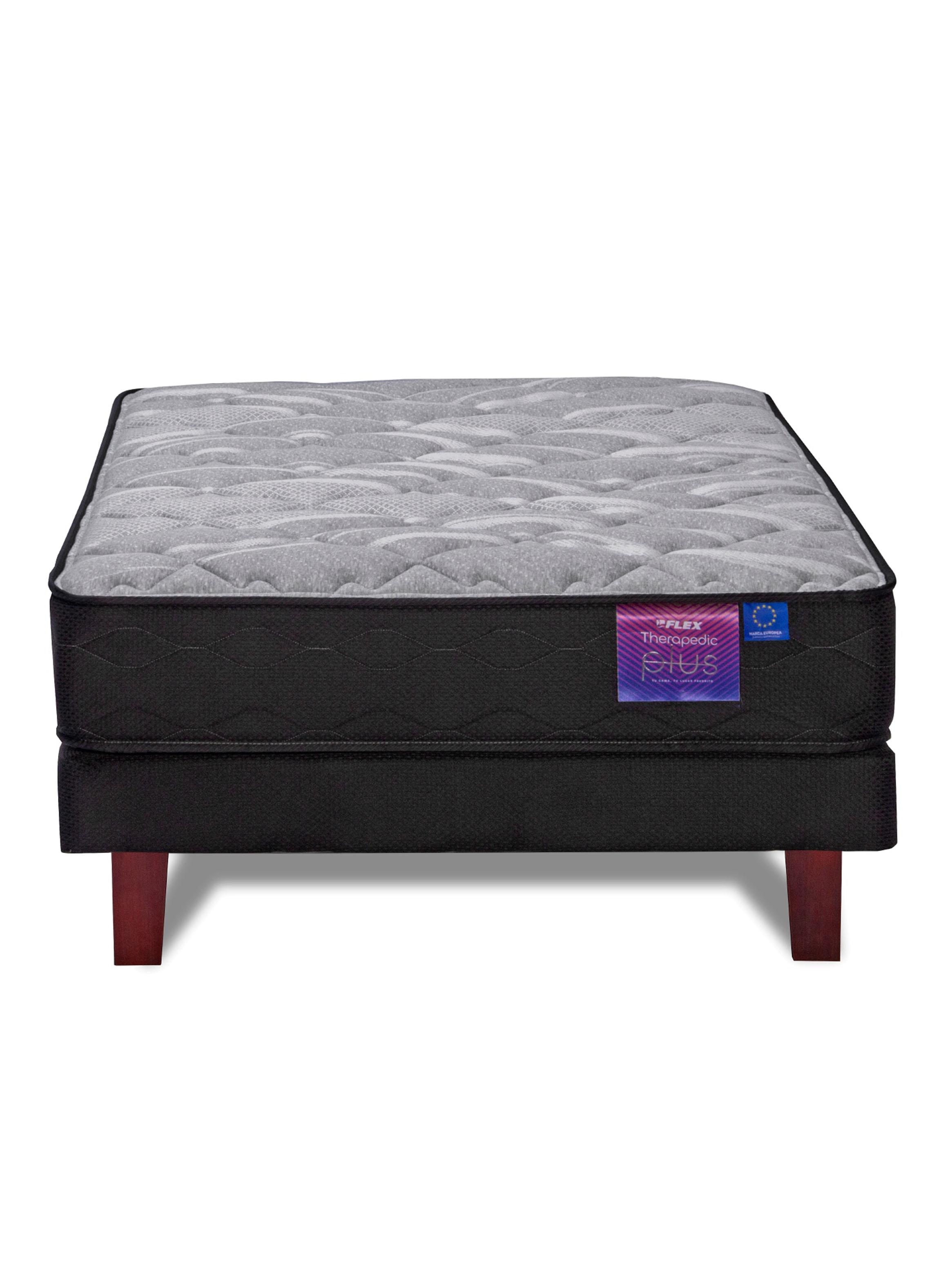 Cama Europea Therapedic Plus 1 Plaza Box-2