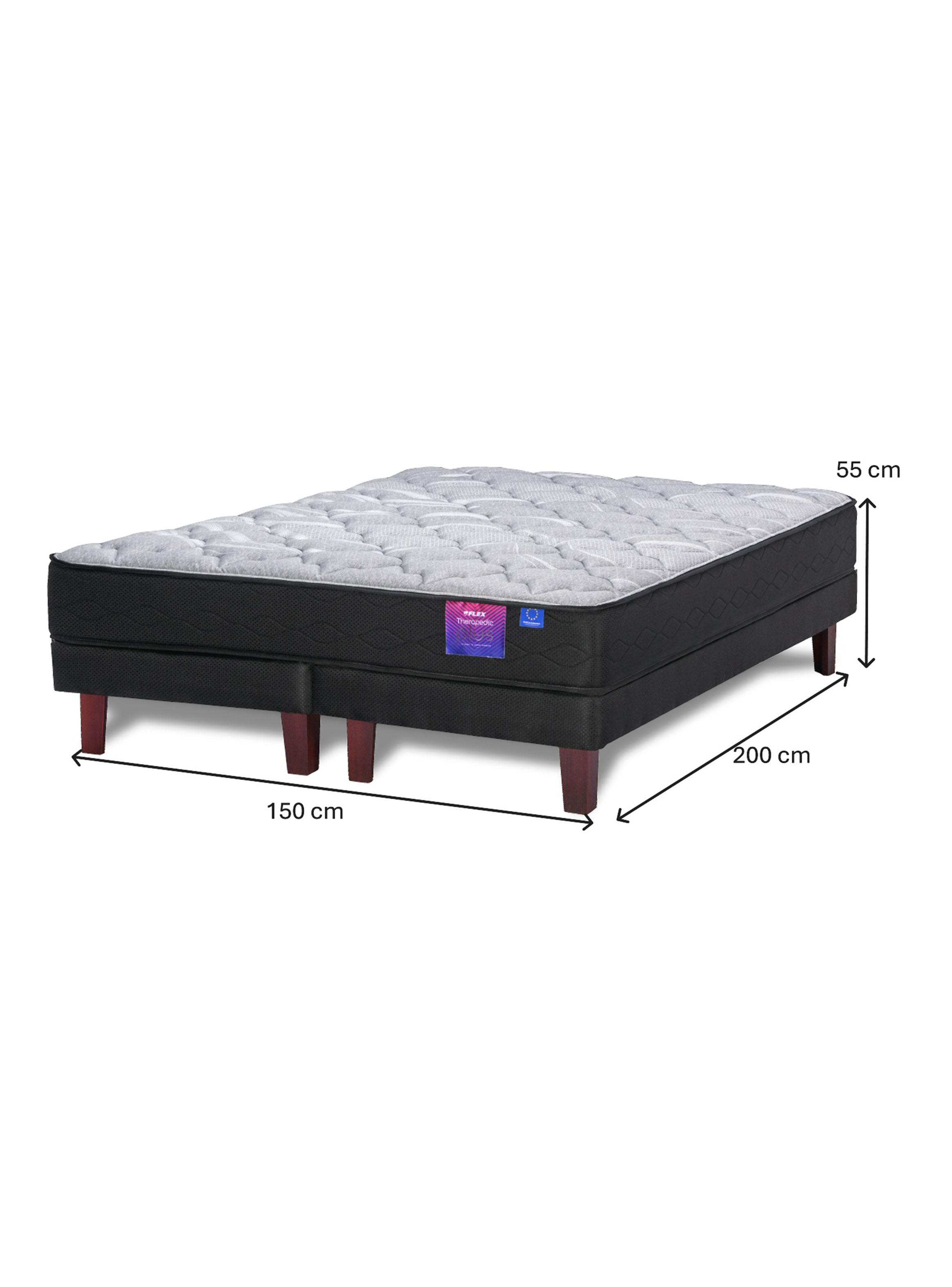 Cama Europea Therapedic Plus 2 Plazas BD + Set Asturias-1