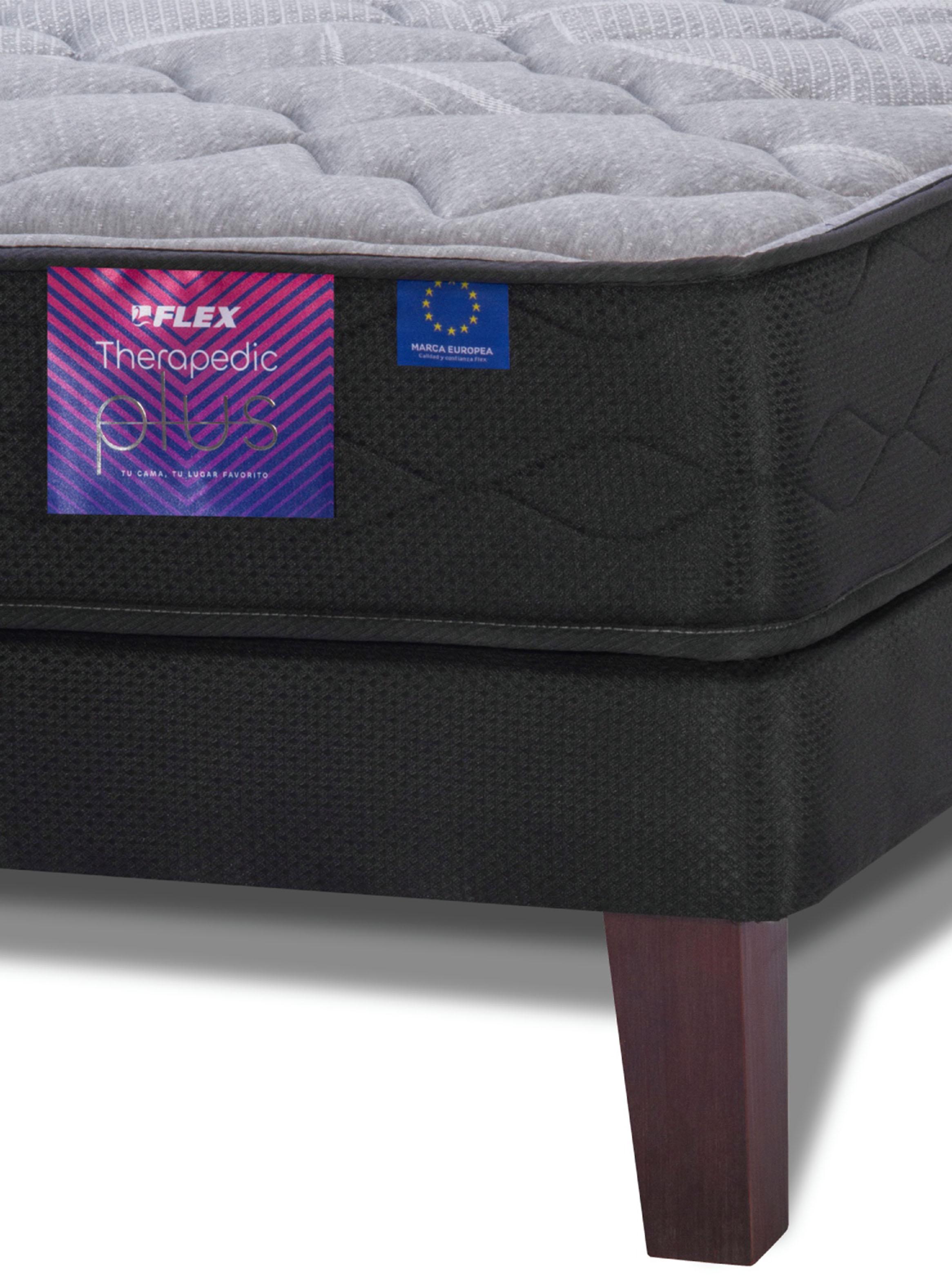 Cama Europea Therapedic Plus 2 Plazas Base Dividida-4