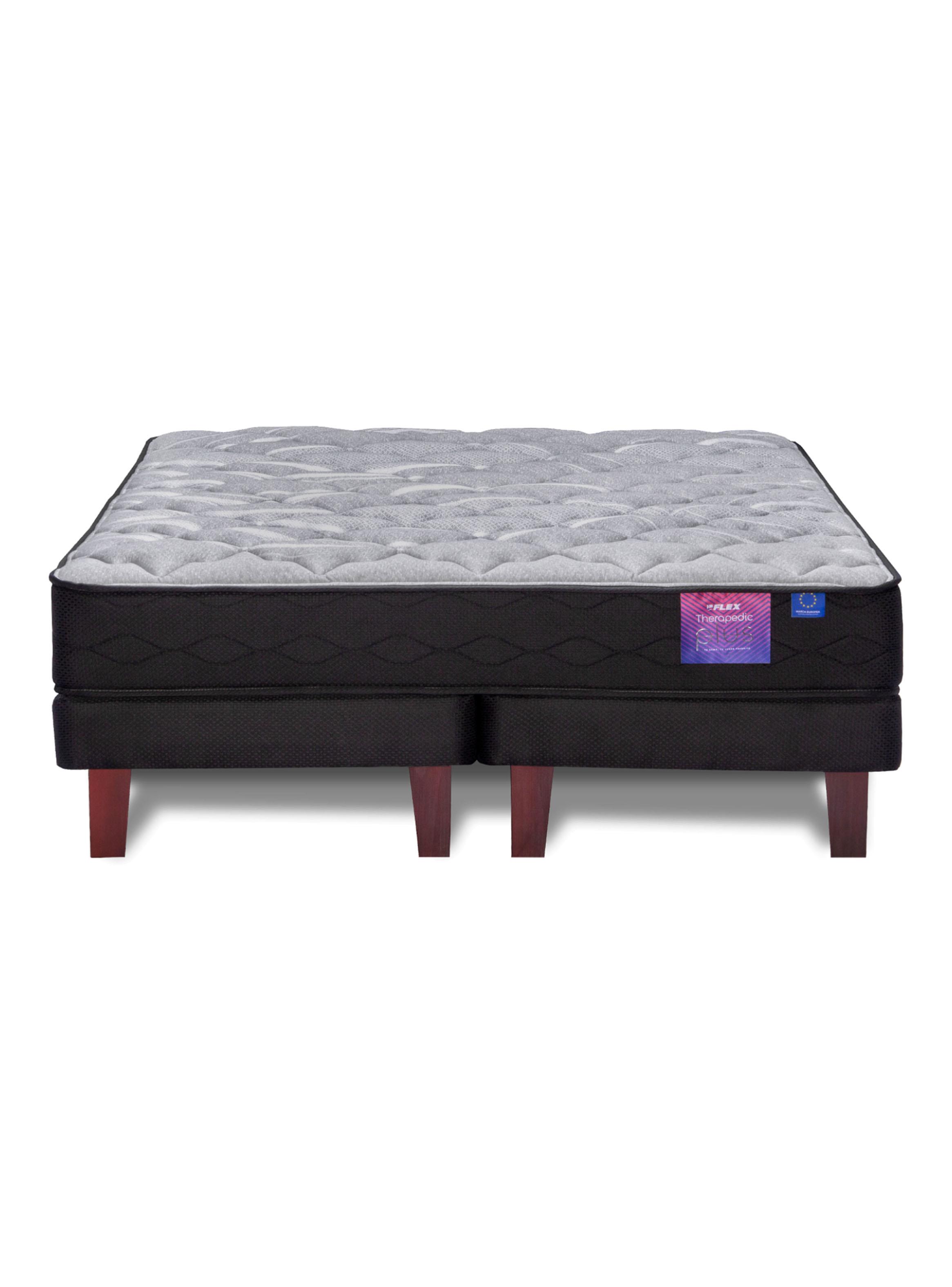 Cama Europea Therapedic Plus 2 Plazas Base Dividida-2