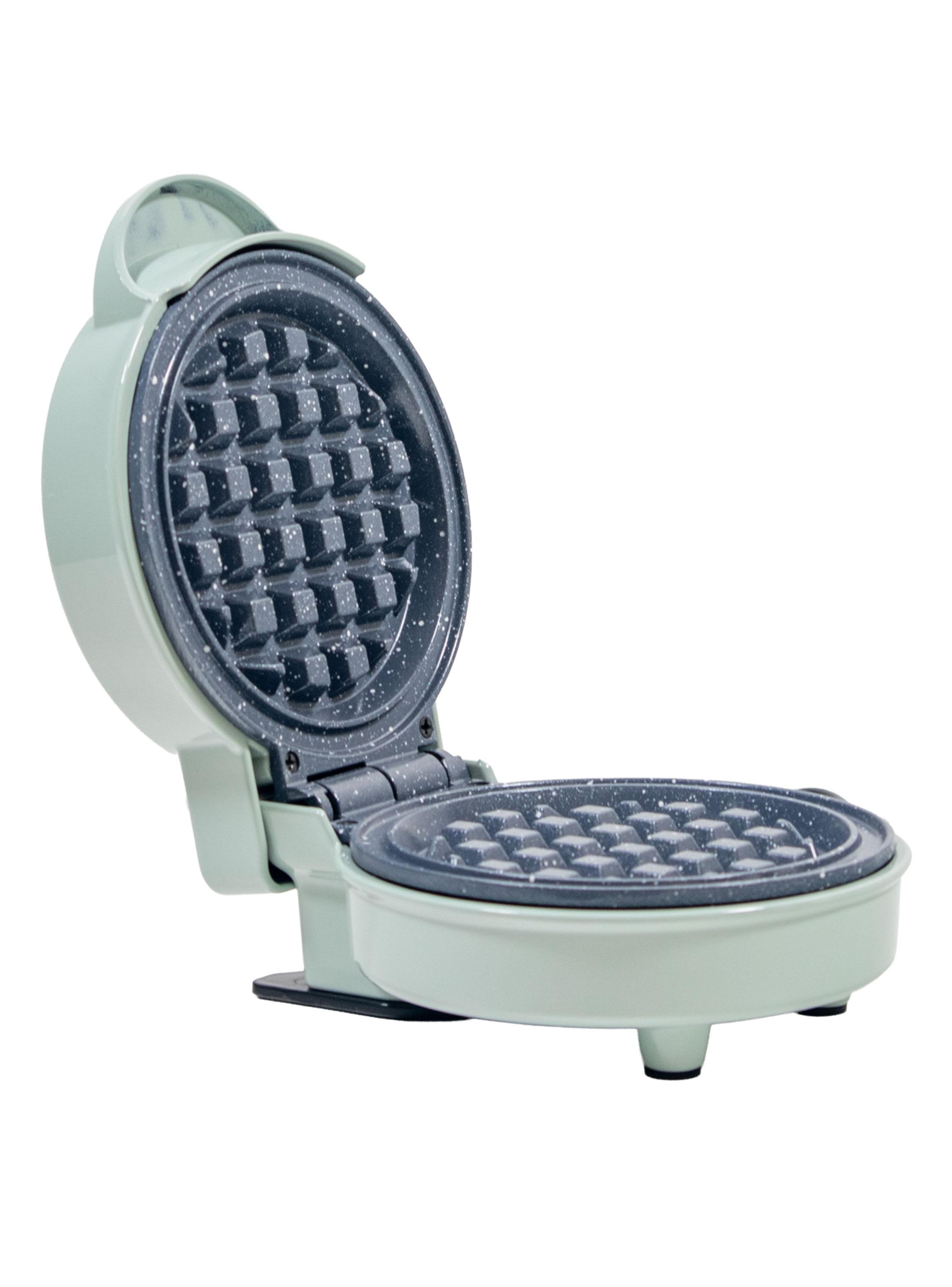 Mini Waffle 600W Cerámica Menta-2