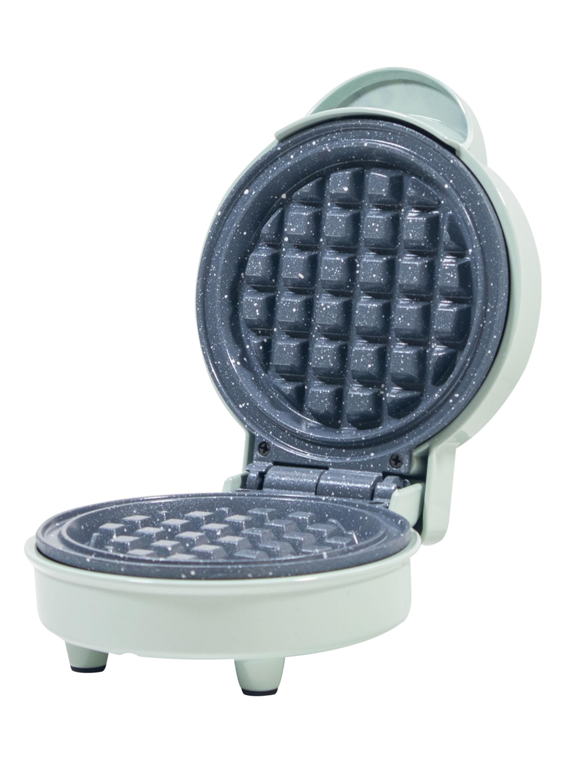 Mini Waffle 600W Cerámica Menta-3