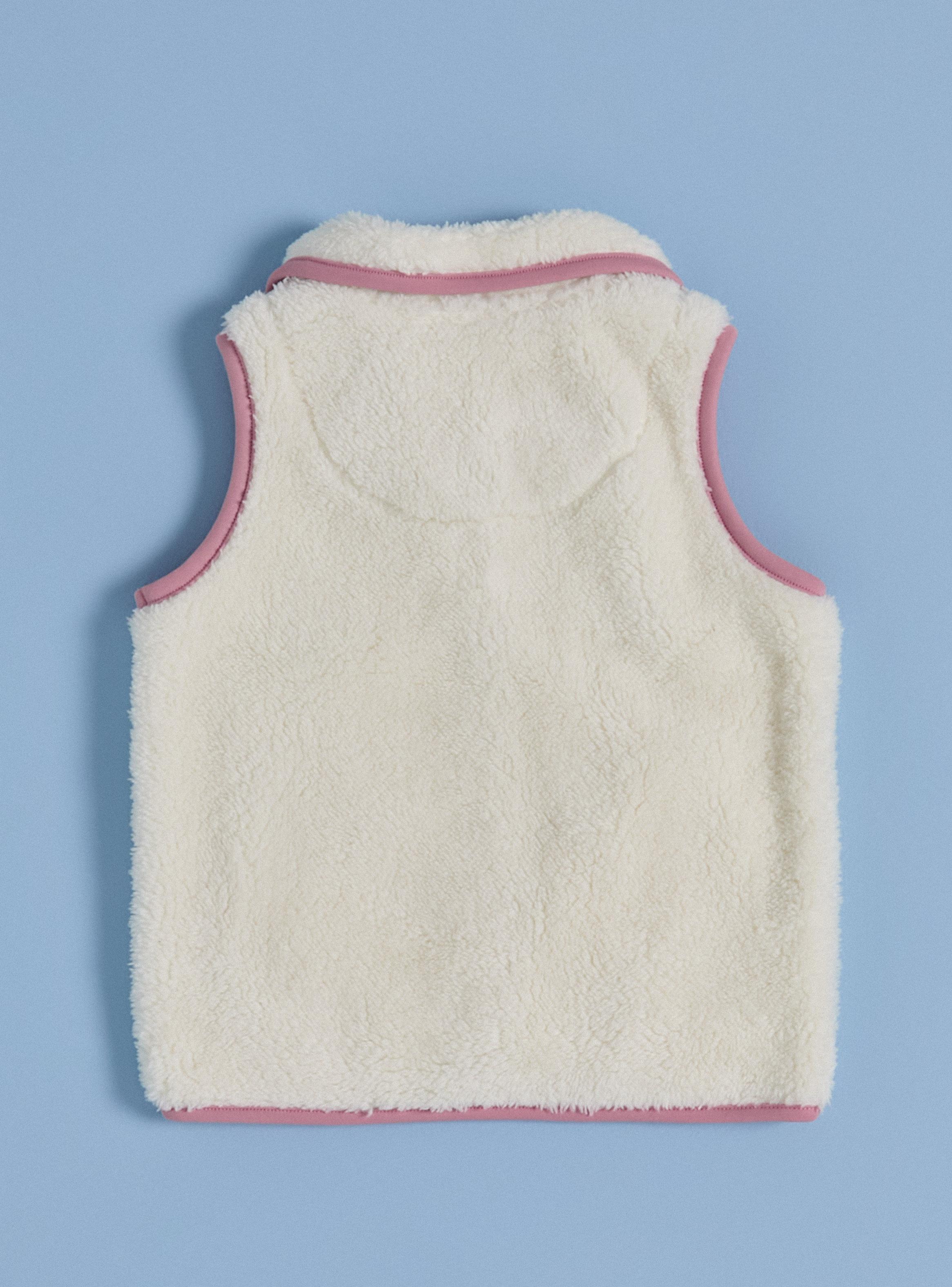 Chaqueta sin Mangas Piping a Contra Tono-2