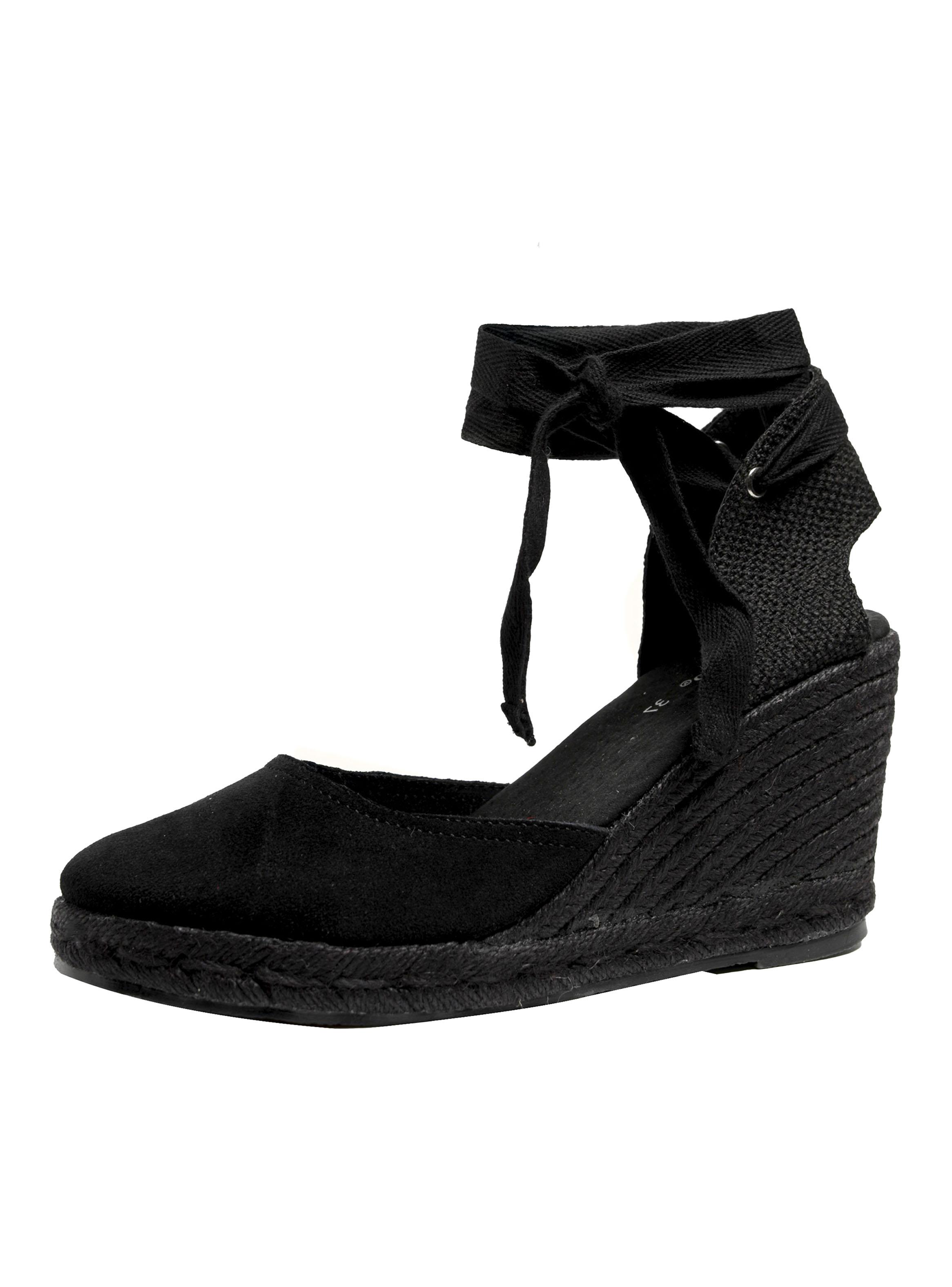 Sandalia Cuero Tira Ajustable Mujer-3