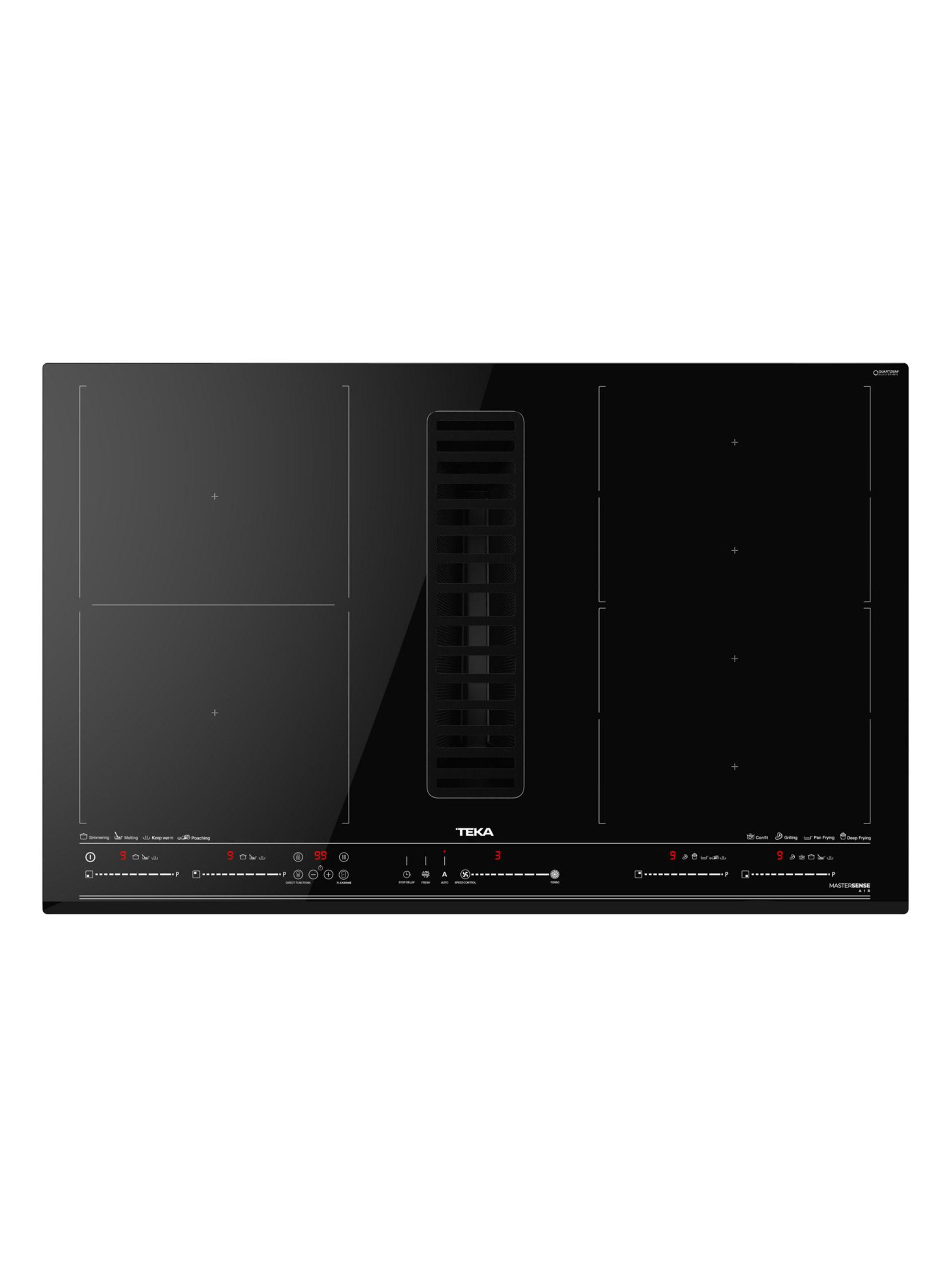 Encimera de Inducción 4 Zonas + Campana Integrada AFF 87600 MST Negro-0