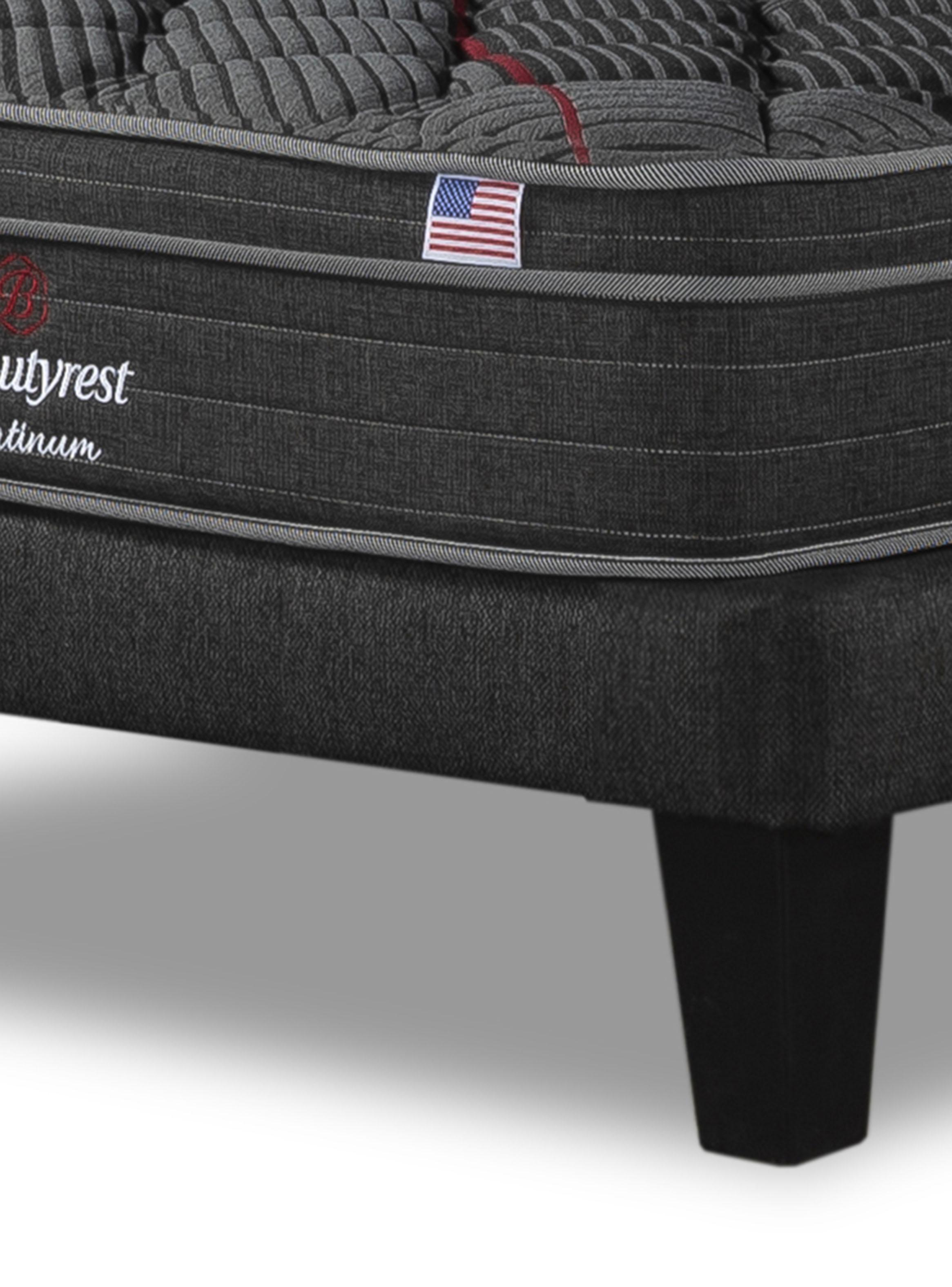 Cama Americana Platinum 1.5 Plazas Base Normal + Respaldo-3