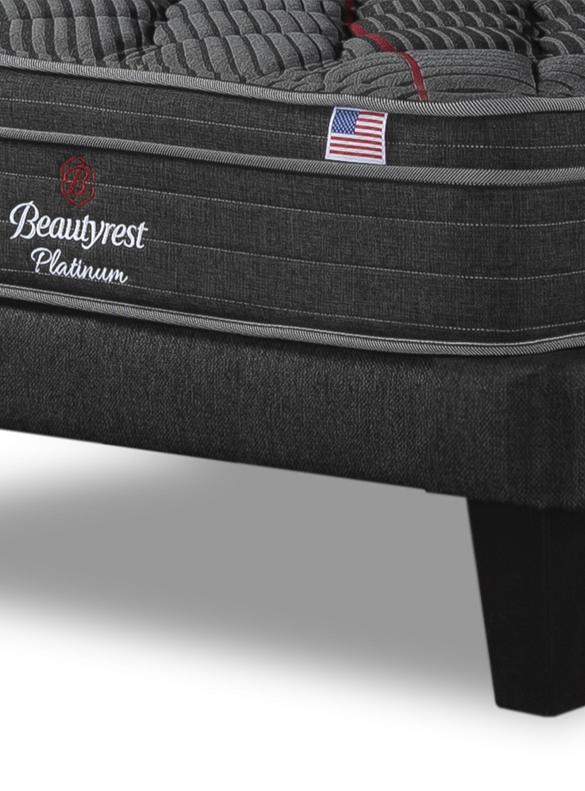 Cama Europea Platinum 1.5 Plazas + Respaldo TIB PL-3