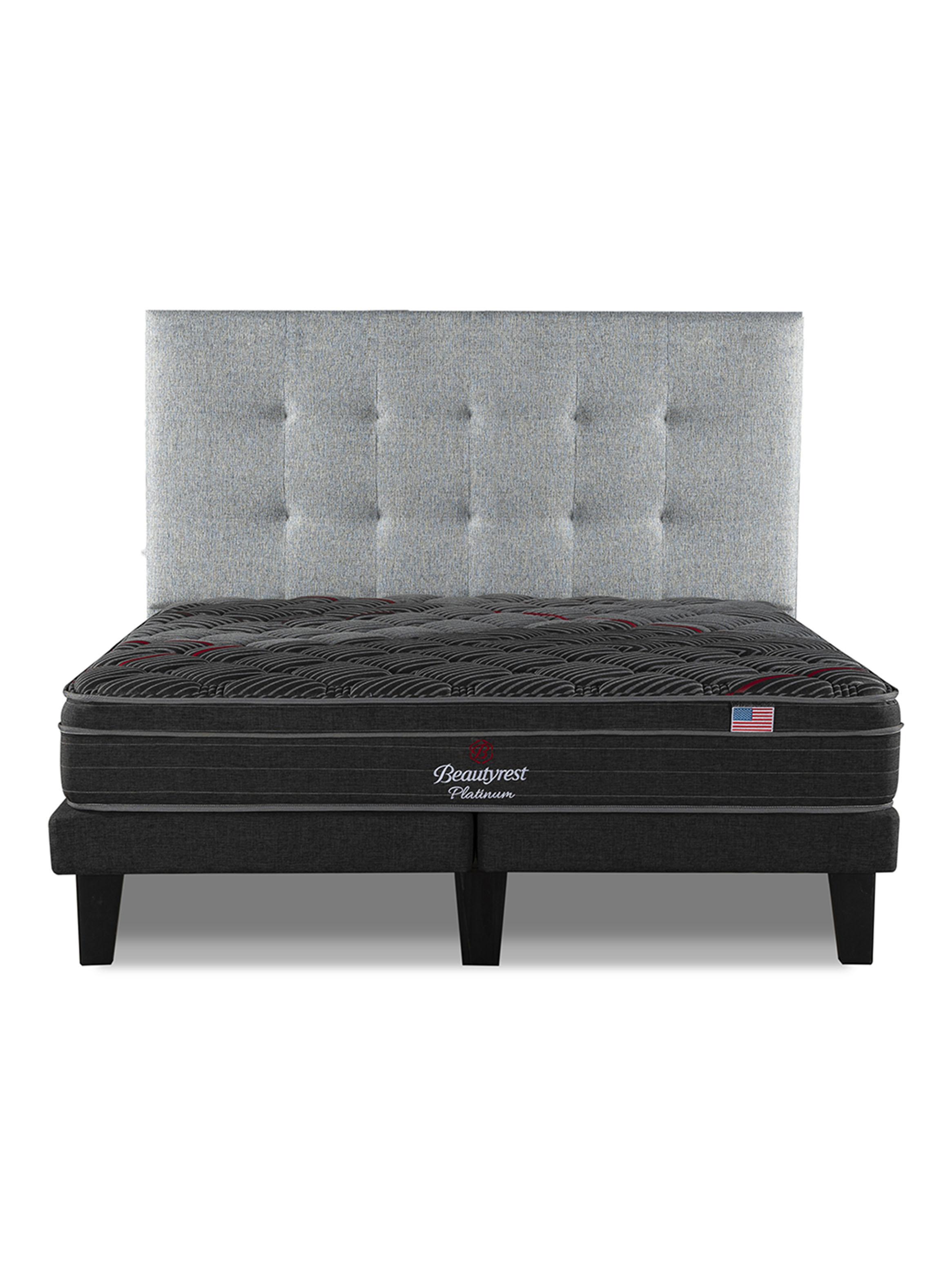 Cama Europea Platinum 2 Plazas + Respaldo-2